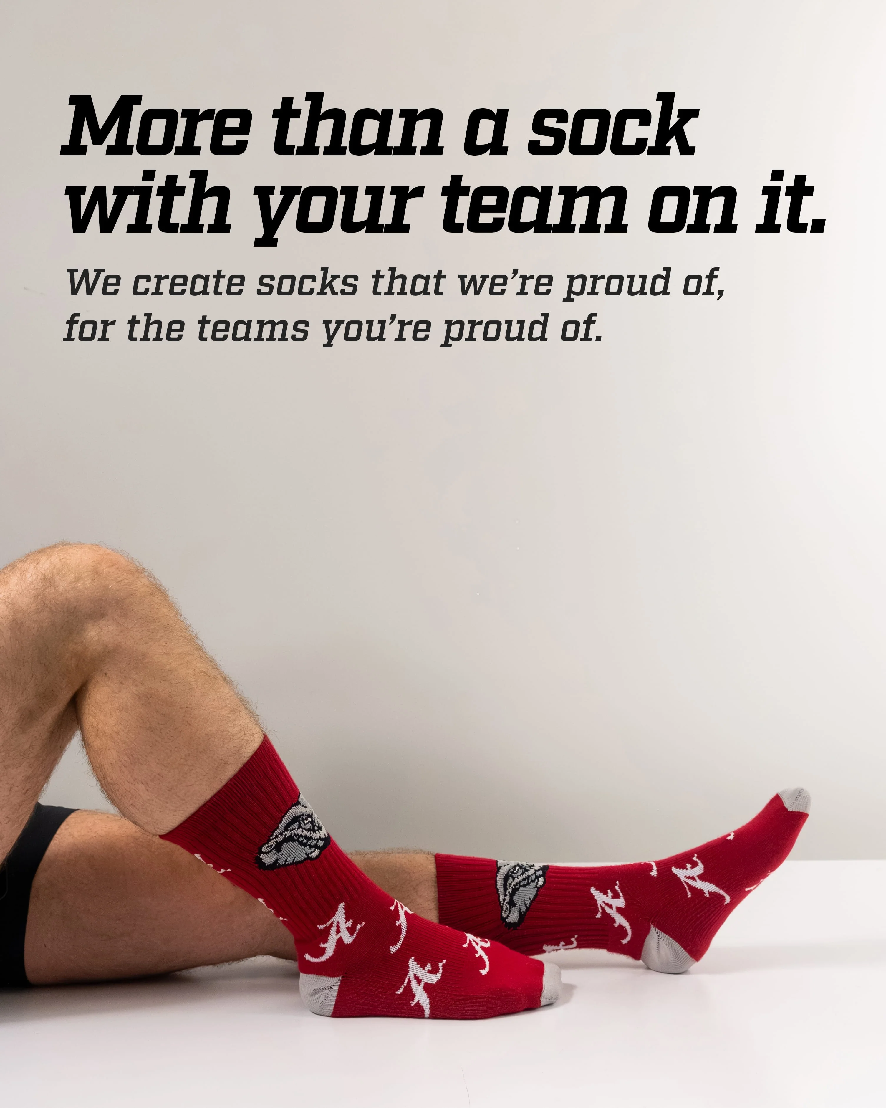 Alabama Crimson Tide Mayhem Crew Socks - Image 3