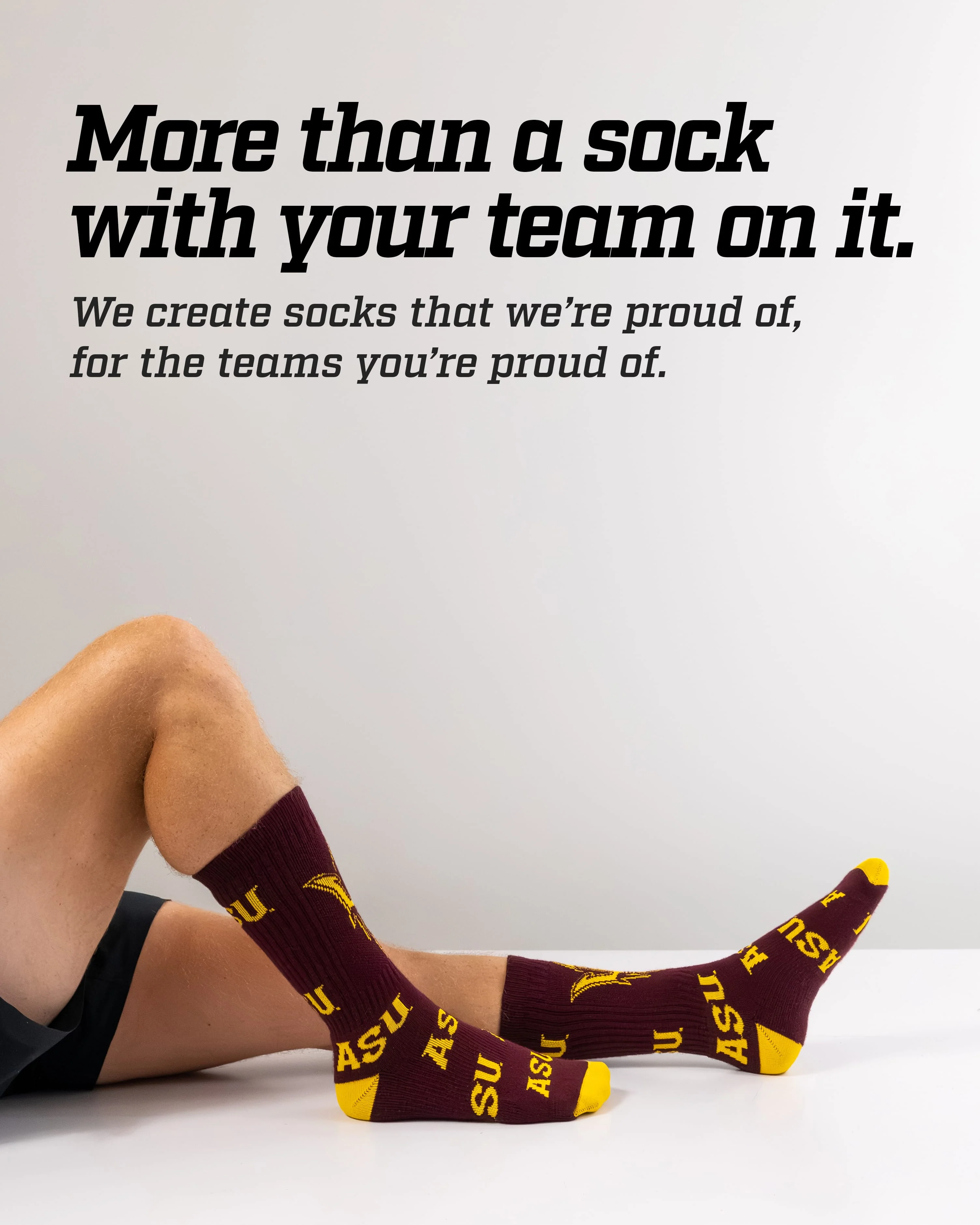 Arizona State Sun Devils Mayhem Crew Socks - Image 3
