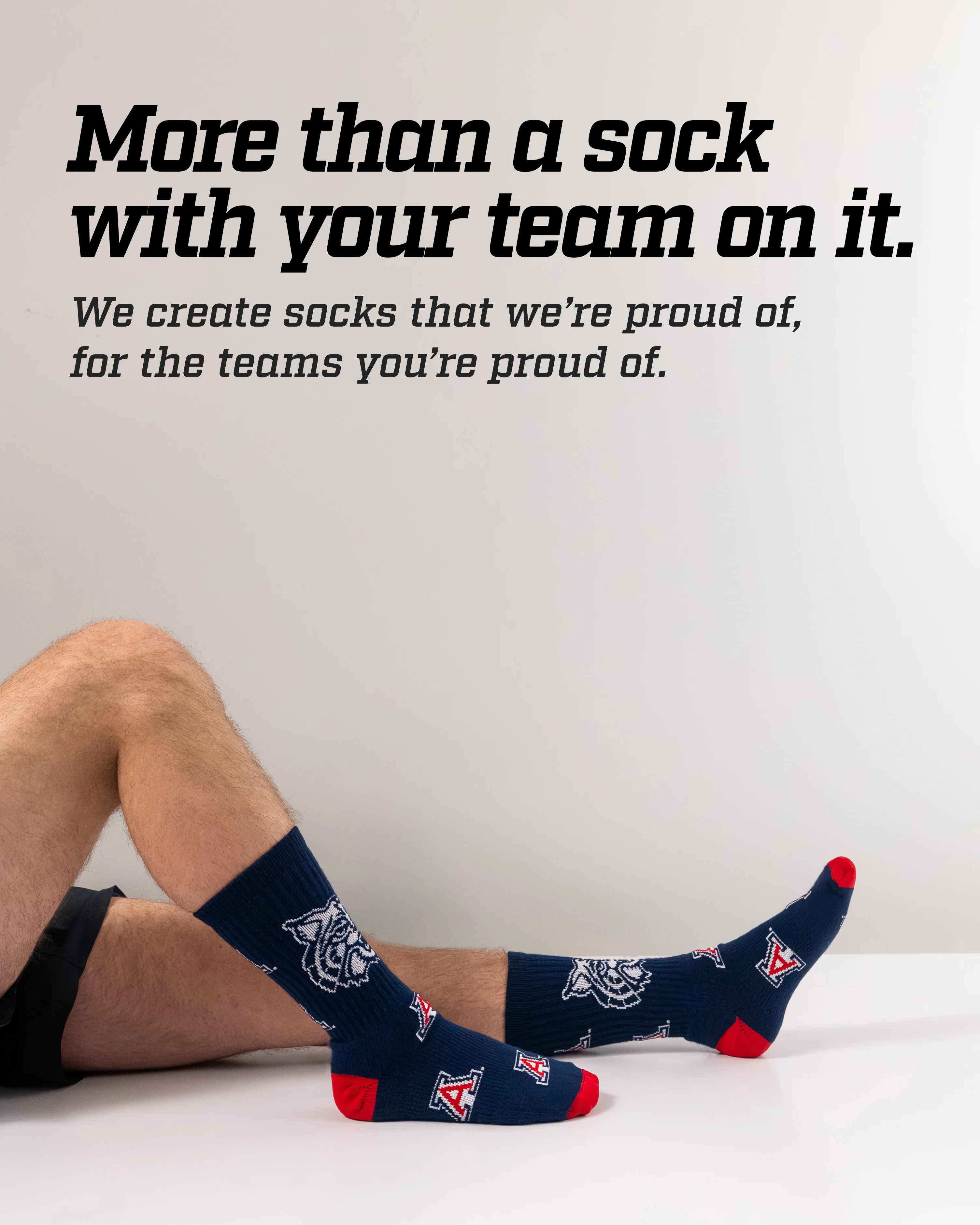 Arizona Wildcats Mayhem Crew Socks - Image 3