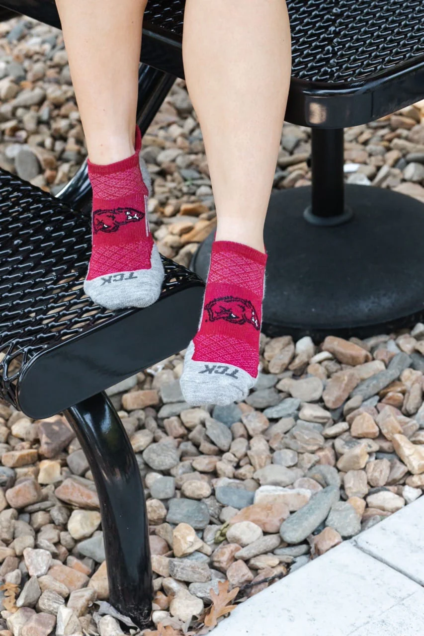 Arkansas Razorbacks No Show Tour Socks - Image 6