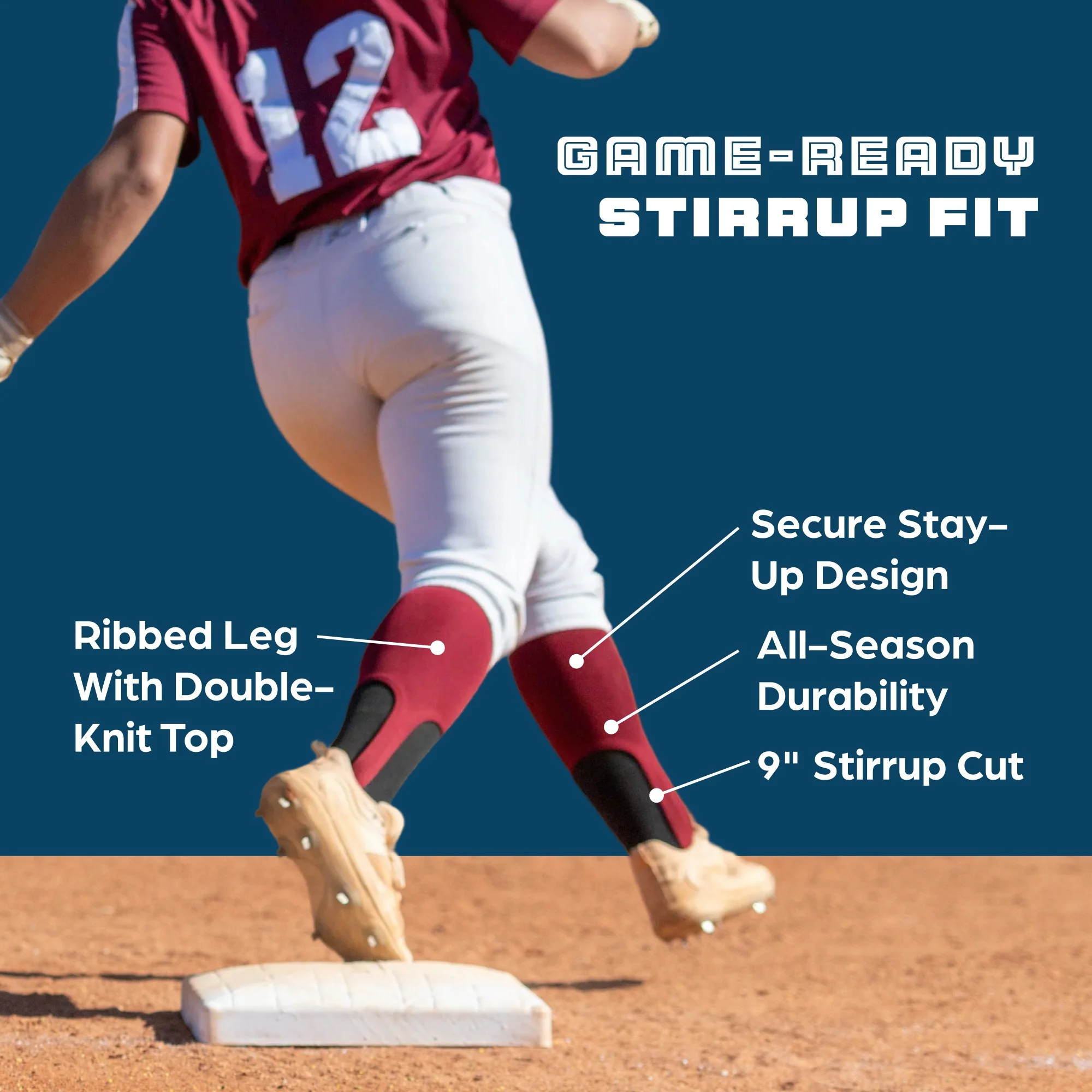 Baseball Stirrups or Softball Stirrup - 9 Inch - Image 4