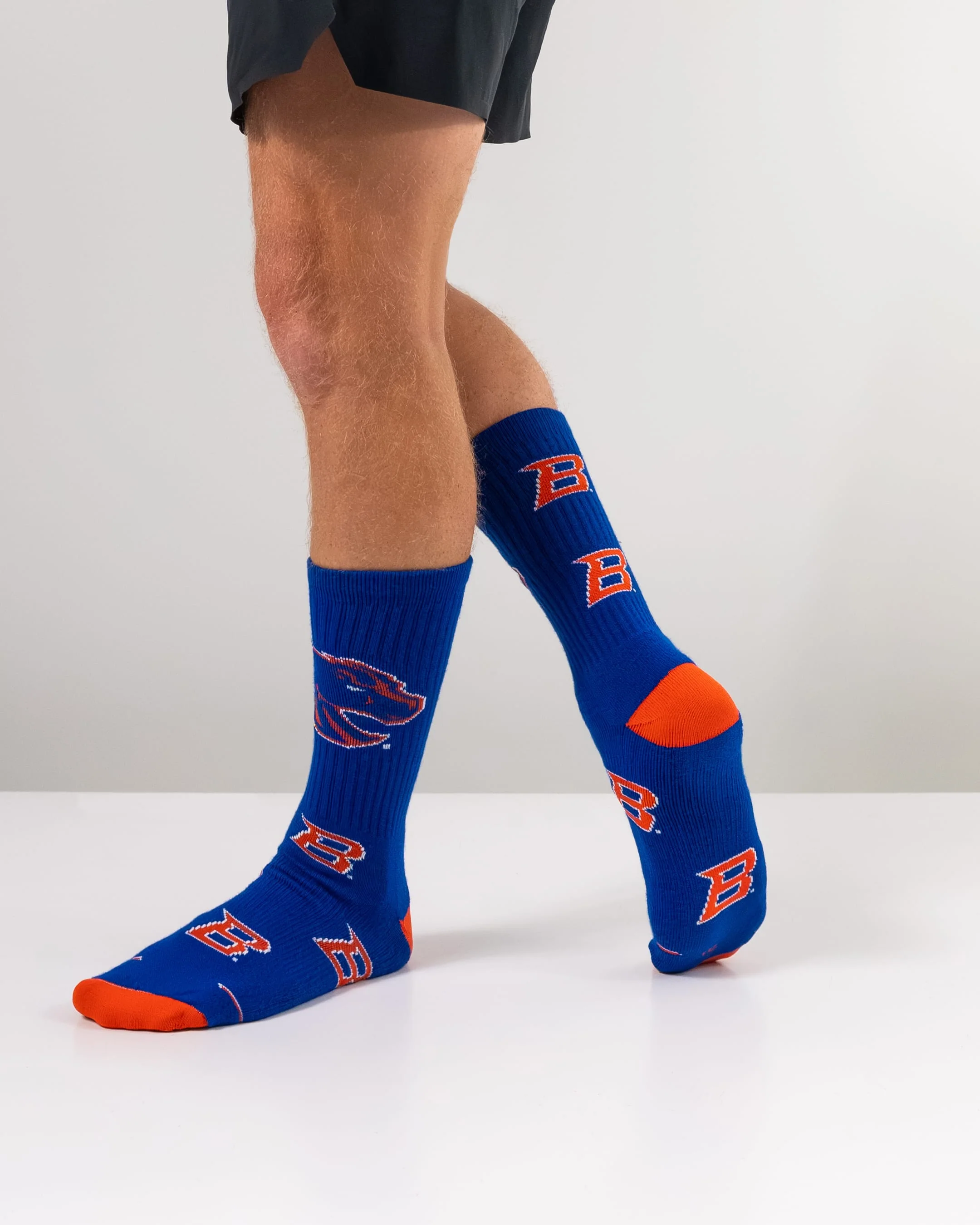 Boise State Broncos Mayhem Crew Socks - Image 5