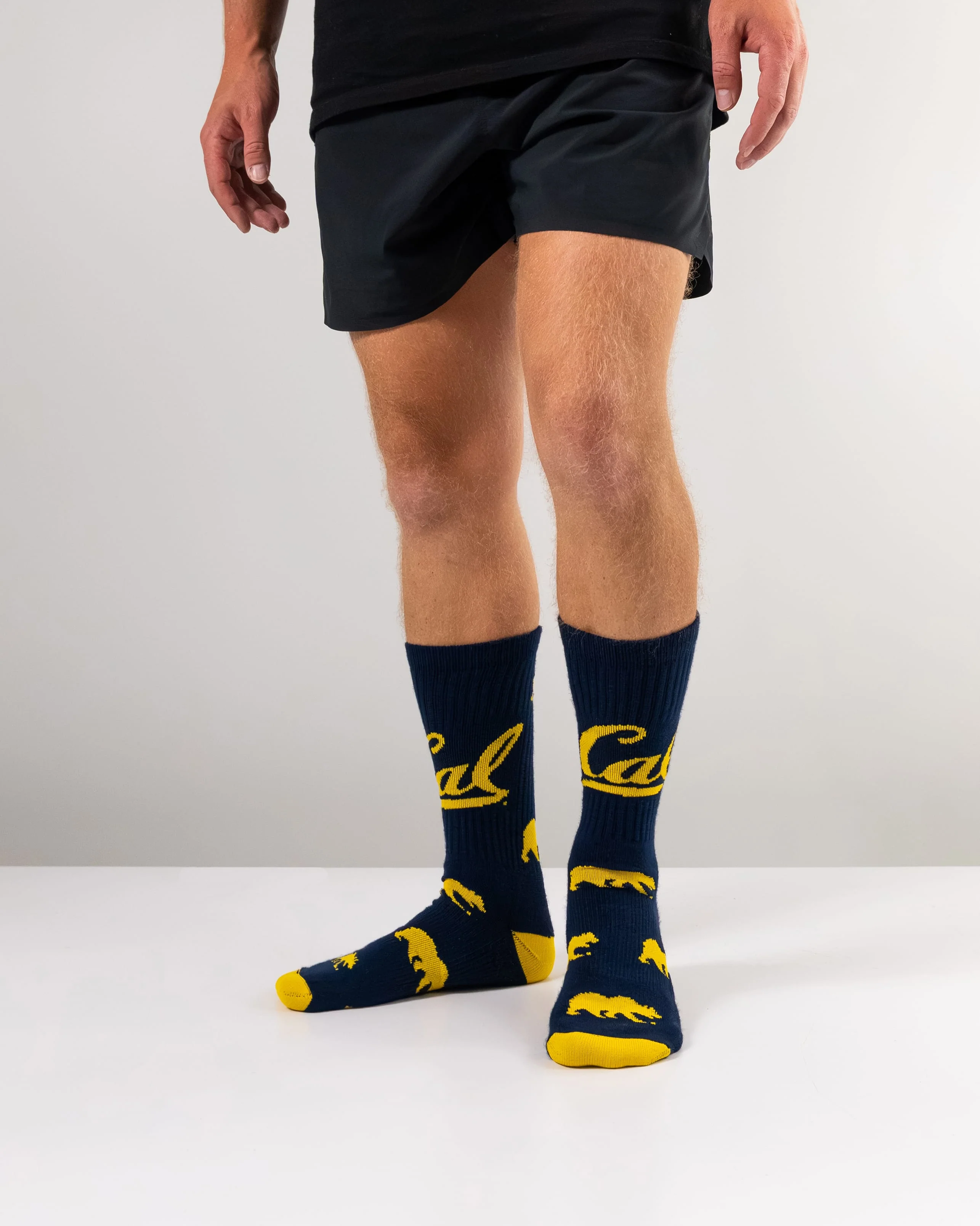 Cal Berkeley Golden Bears Mayhem Crew Socks - Image 4