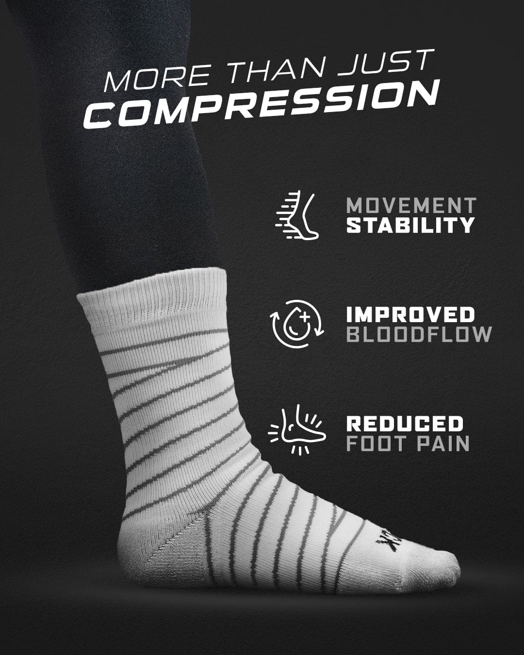 Compression Tape Sock - Ankle Support for Basketball & Football | Boost Circulation & Reduce Pain - Image 4