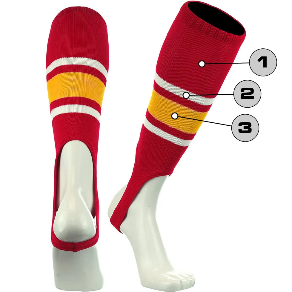 Custom Baseball Stirrups - Pattern E