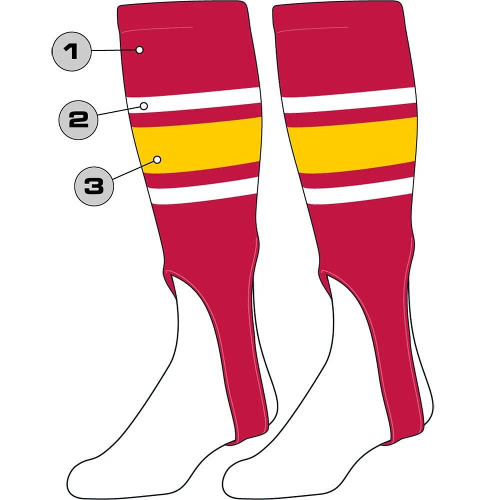 Custom Baseball Stirrups - Pattern E - Image 4