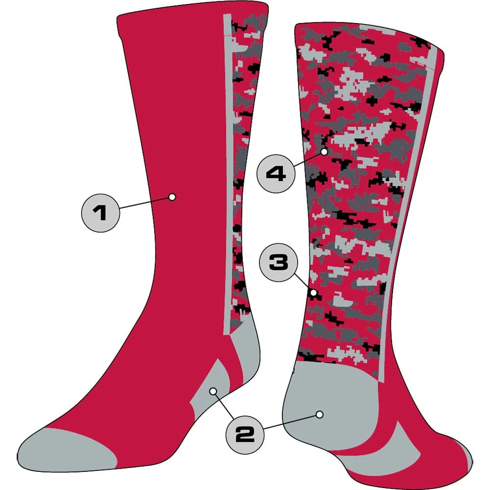 Custom Crew Socks - Digital Camo - Image 5