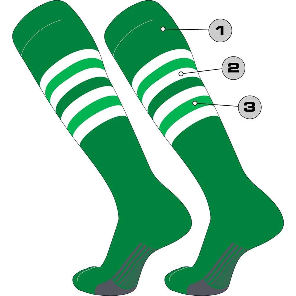 Custom Dugout Striped Baseball Socks - Pattern I - Image 7