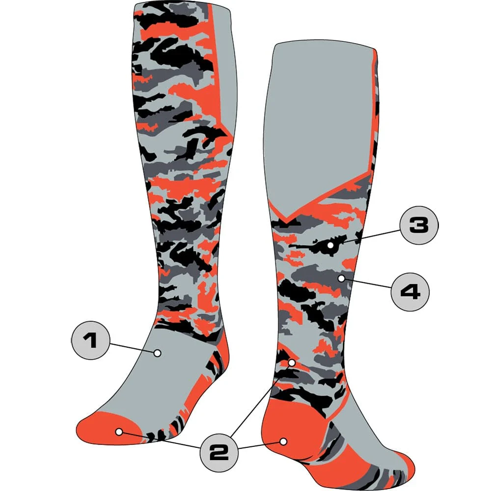 Custom Over the Calf Socks - Woodland Camo - Image 4
