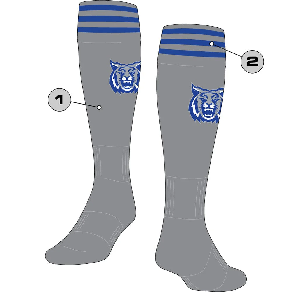 Custom Over the Calf Striped Soccer Socks - Finale - Image 4