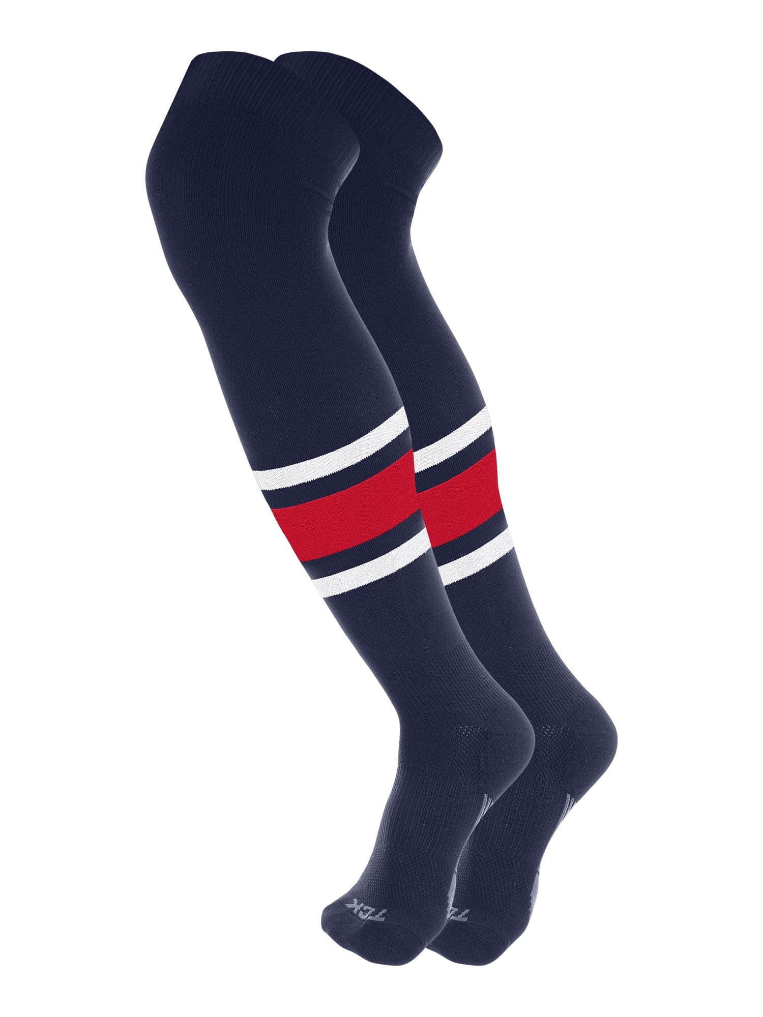 Dugout Striped Over the Knee Baseball Socks Pattern E - Image 5