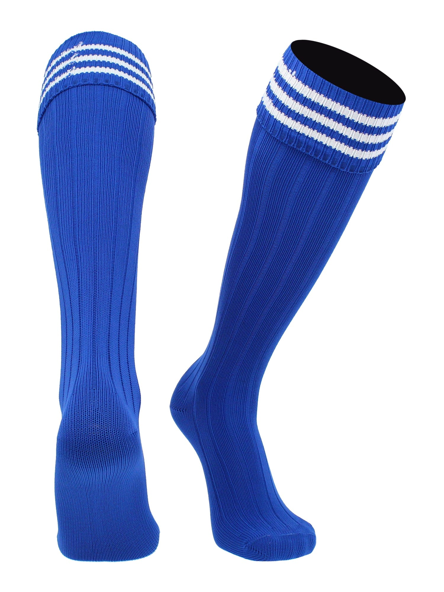 European Striped Soccer Socks Fold Down Top - Image 11