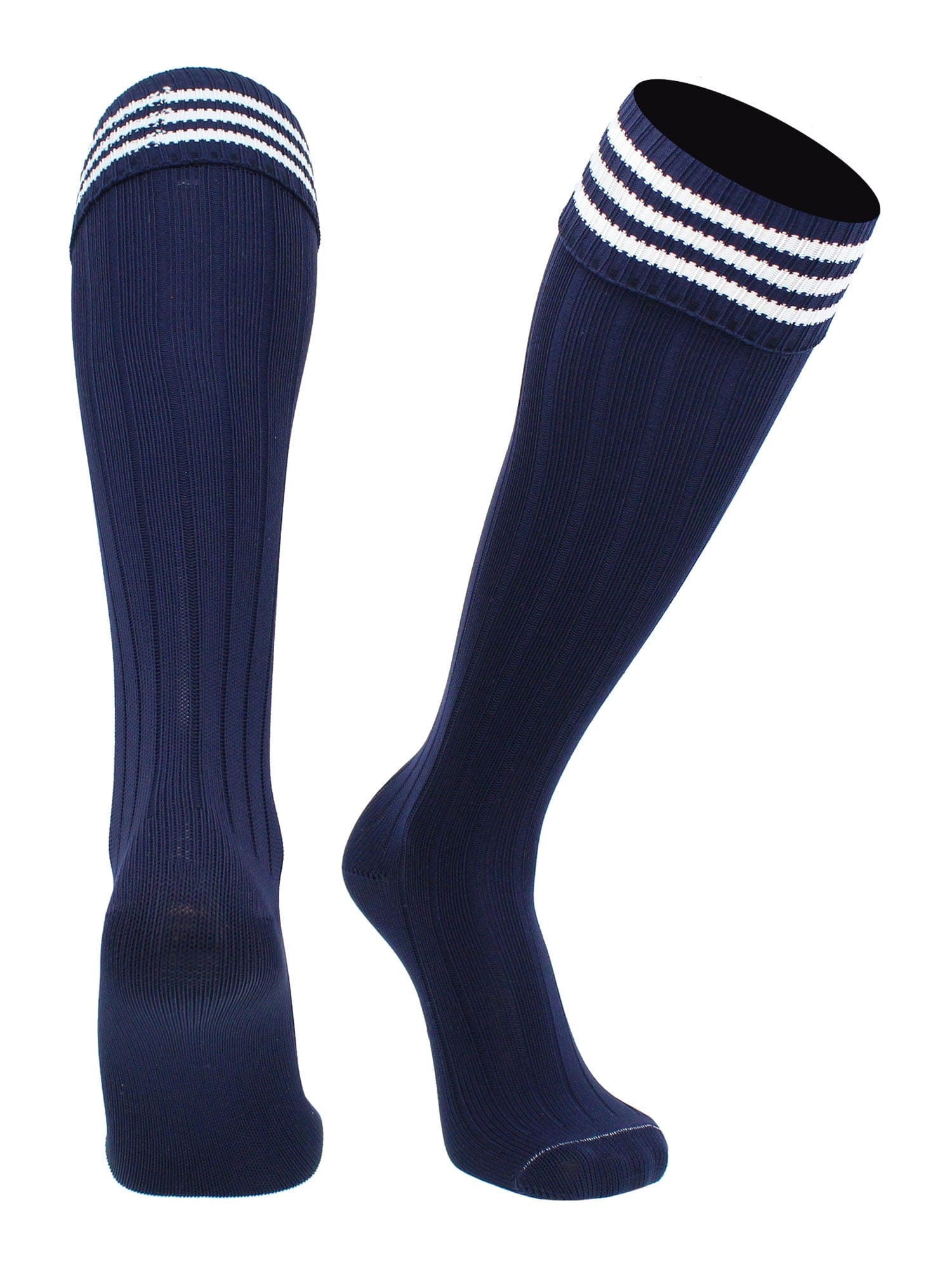 European Striped Soccer Socks Fold Down Top - Image 12