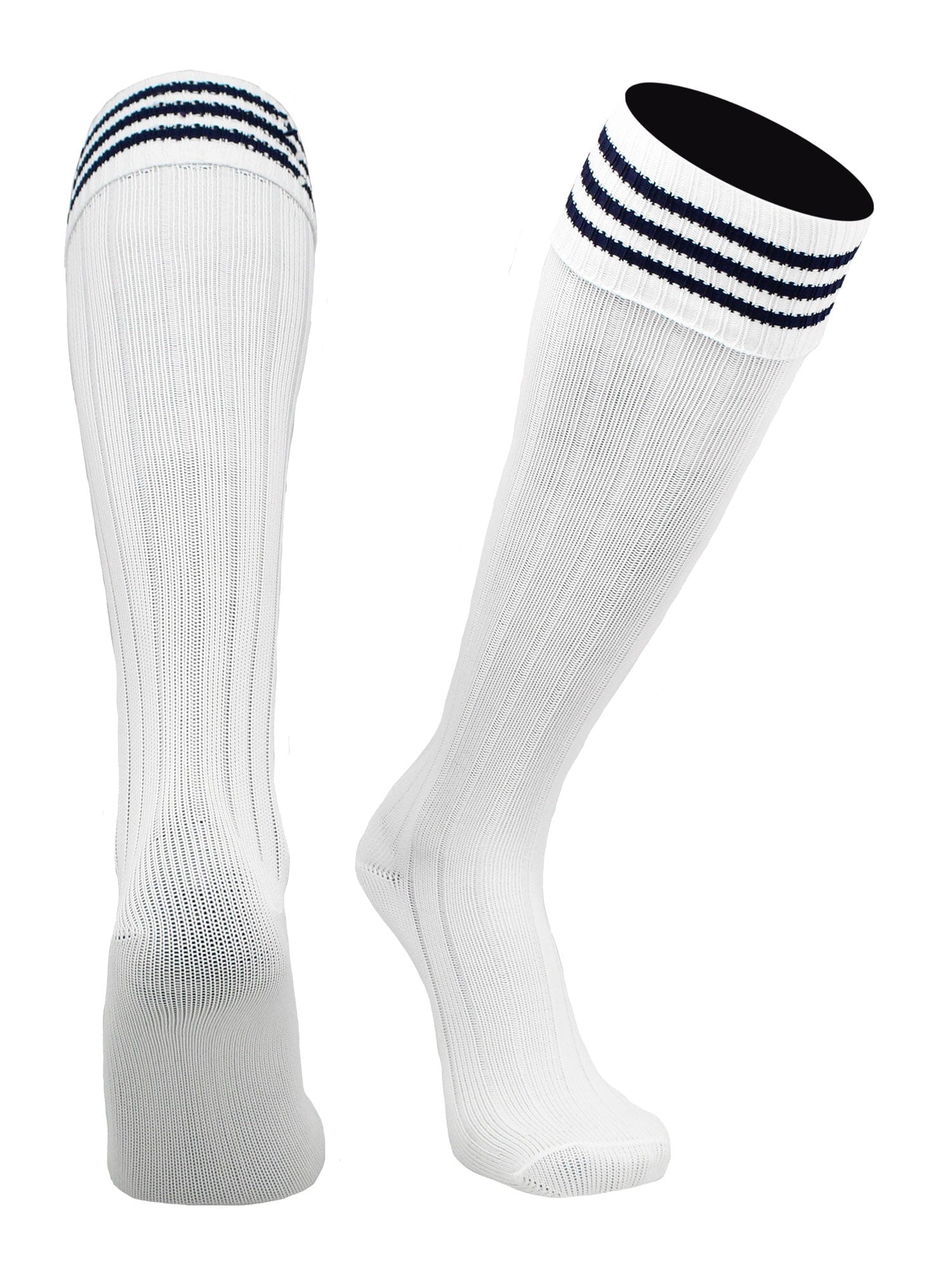 European Striped Soccer Socks Fold Down Top - Image 13