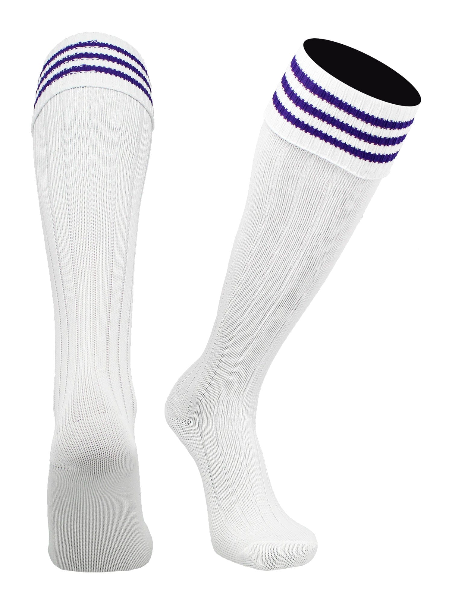 European Striped Soccer Socks Fold Down Top - Image 14