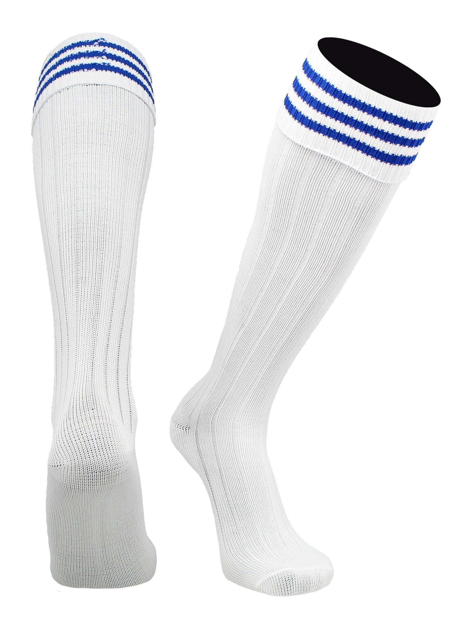 European Striped Soccer Socks Fold Down Top - Image 19