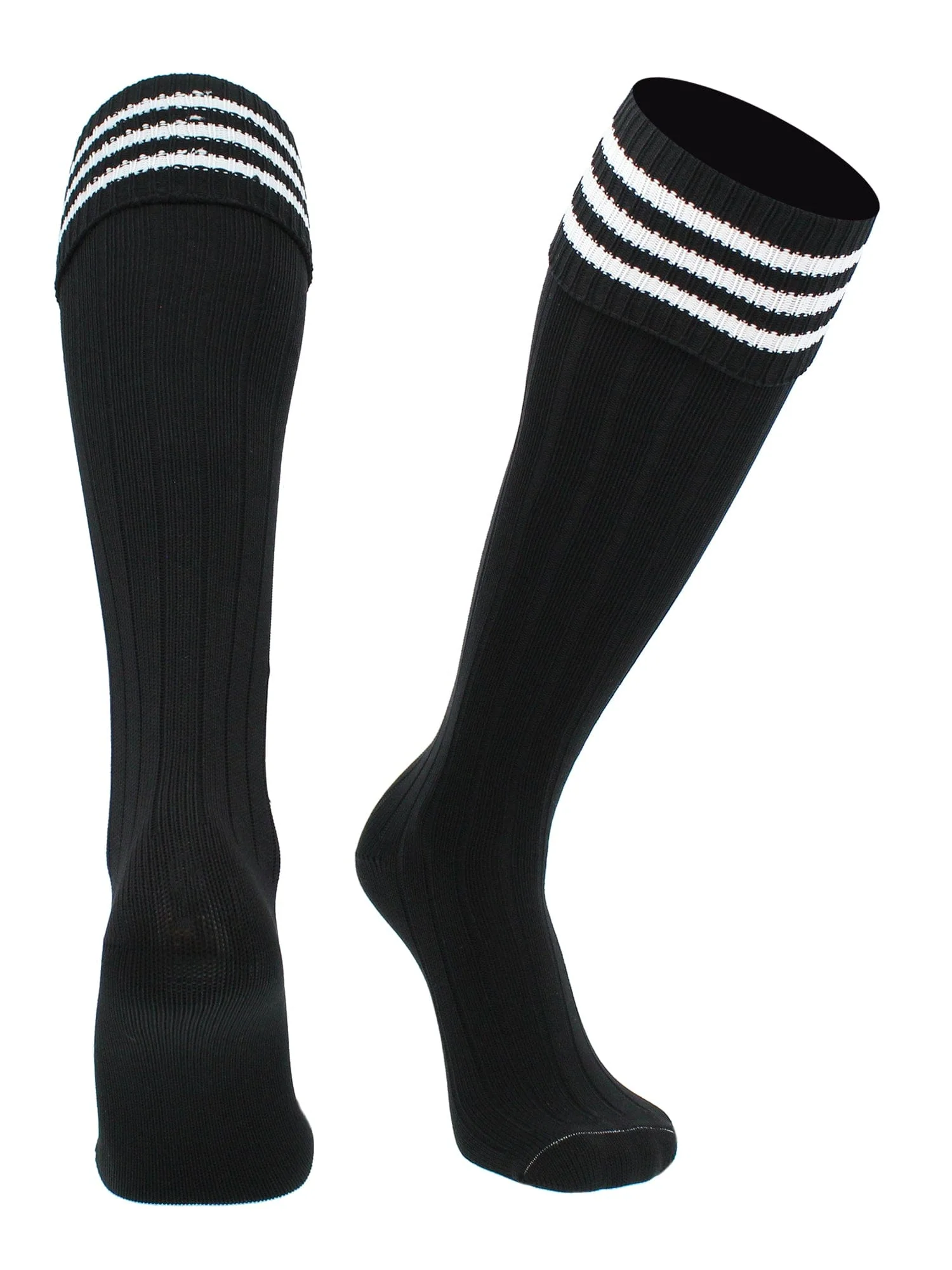 European Striped Soccer Socks Fold Down Top - Image 21