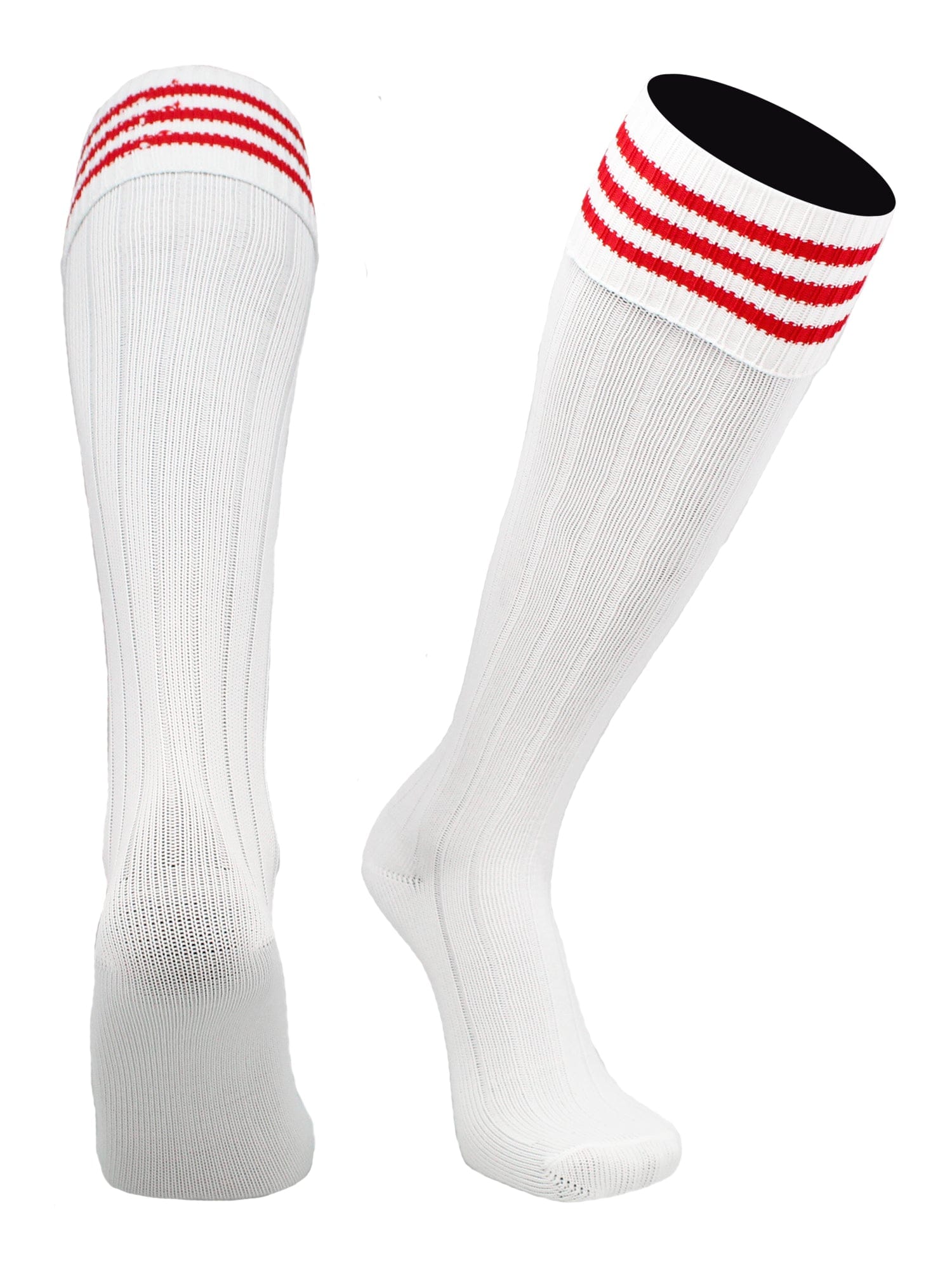 European Striped Soccer Socks Fold Down Top - Image 22