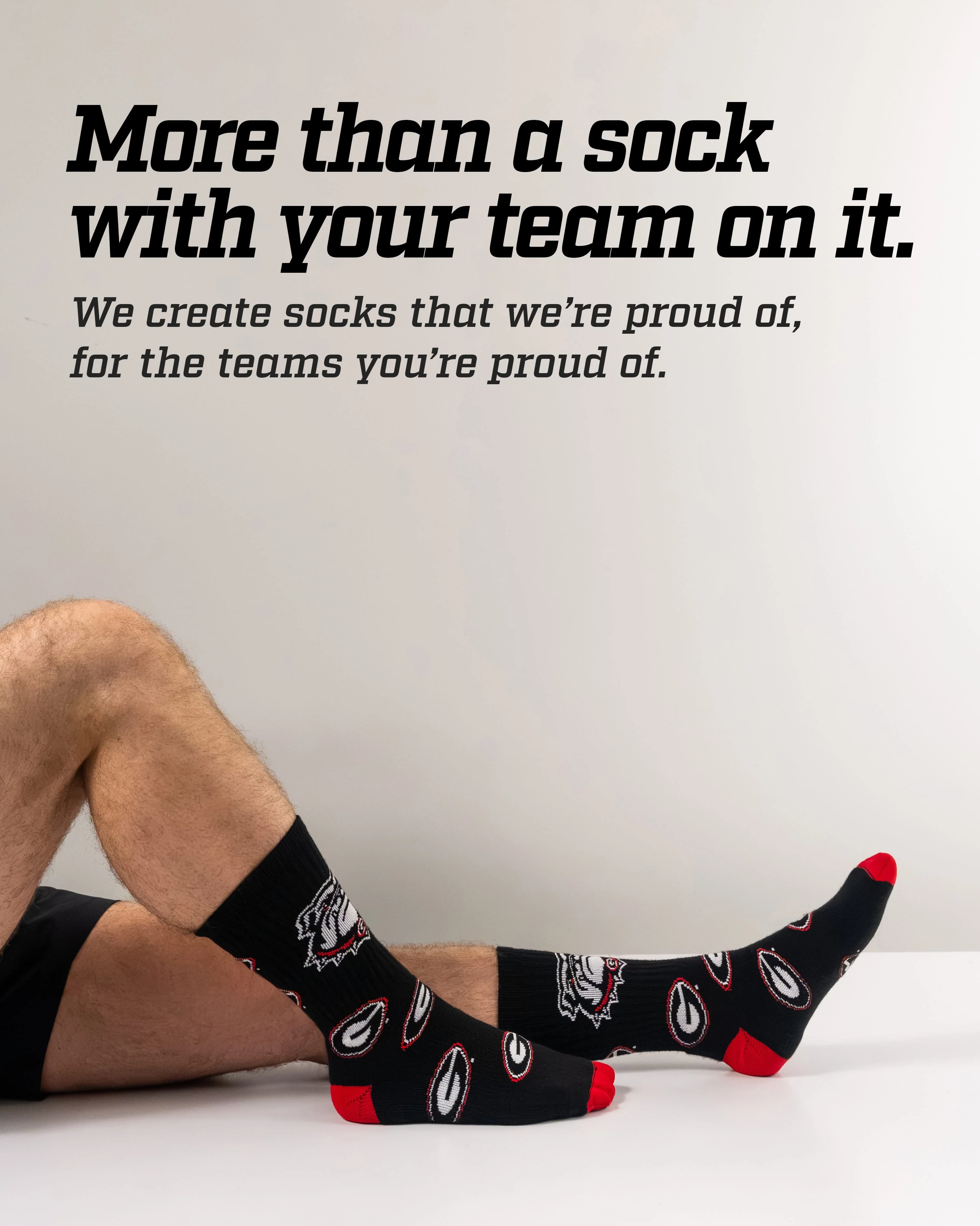 Georgia Bulldogs Mayhem Crew Socks - Image 3