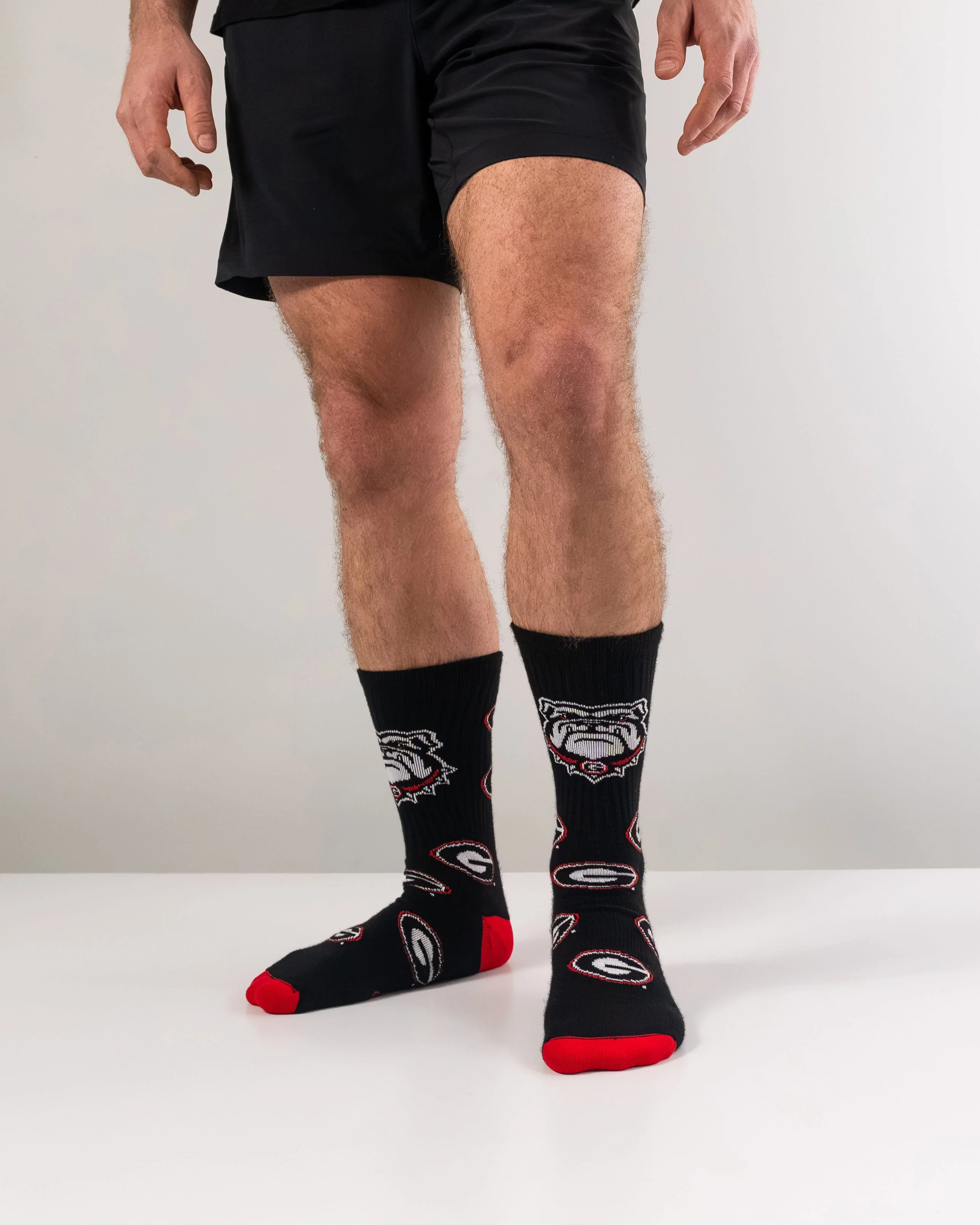 Georgia Bulldogs Mayhem Crew Socks - Image 4
