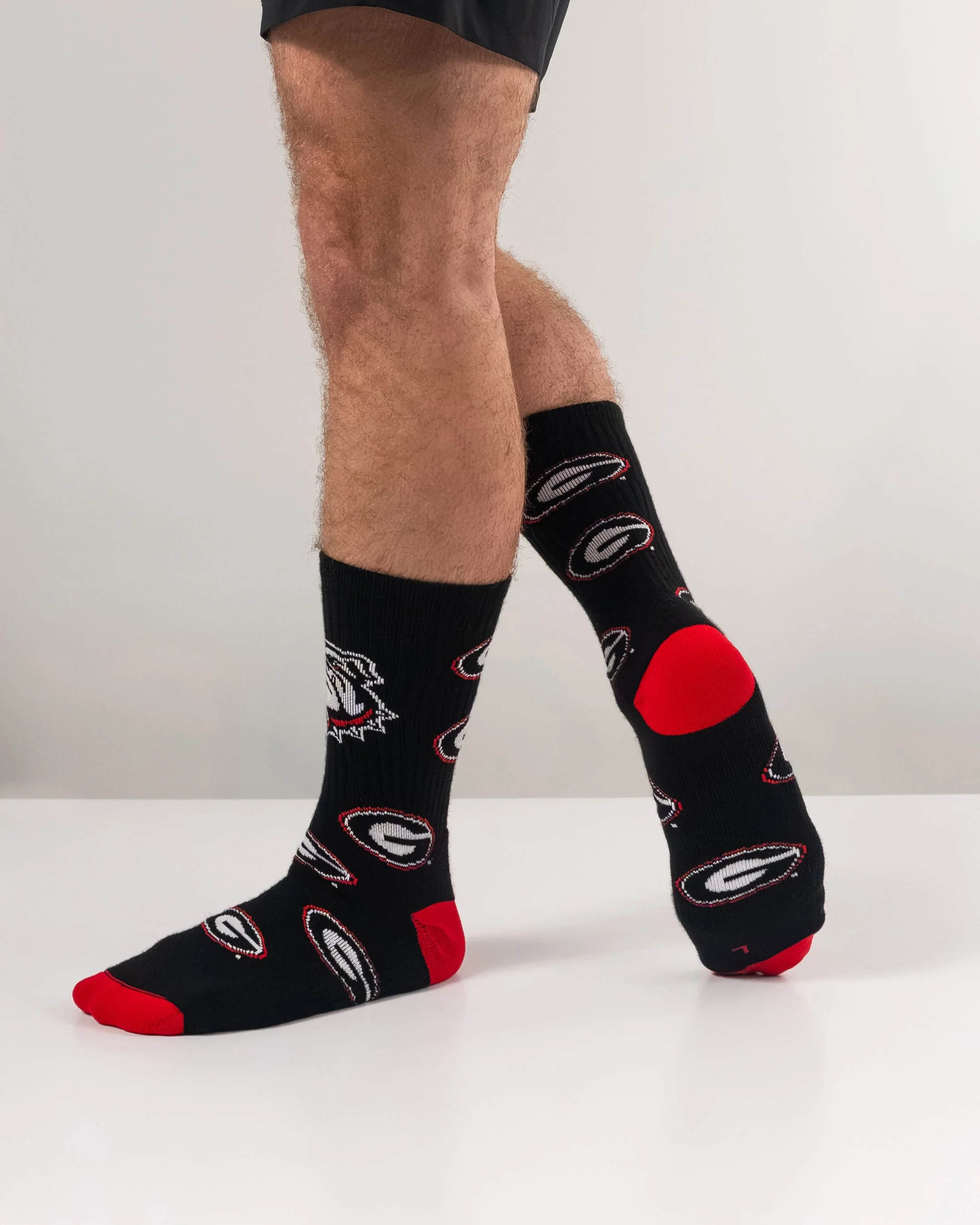 Georgia Bulldogs Mayhem Crew Socks - Image 5
