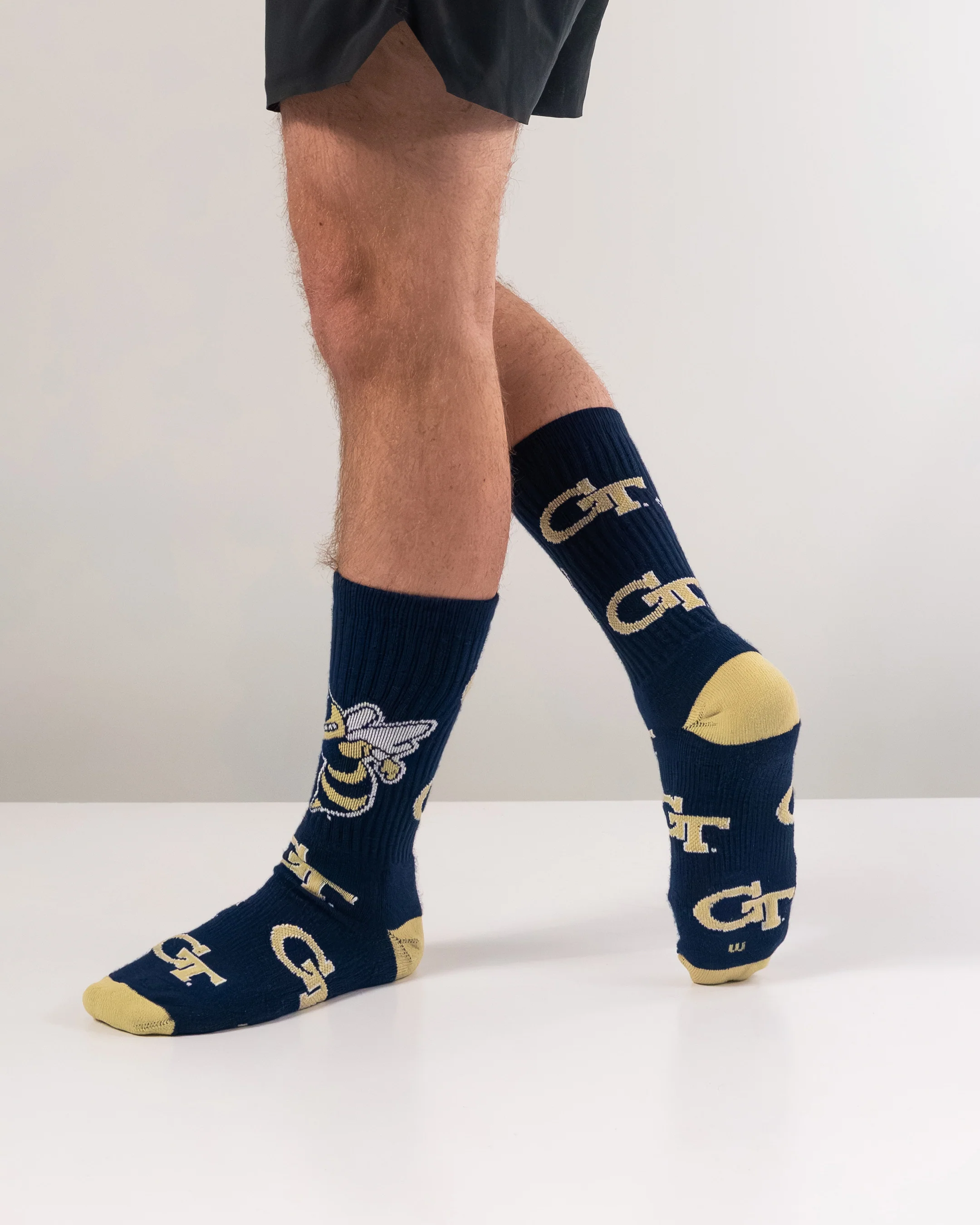 Georgia Tech Yellow Jackets Mayhem Crew Socks - Image 5