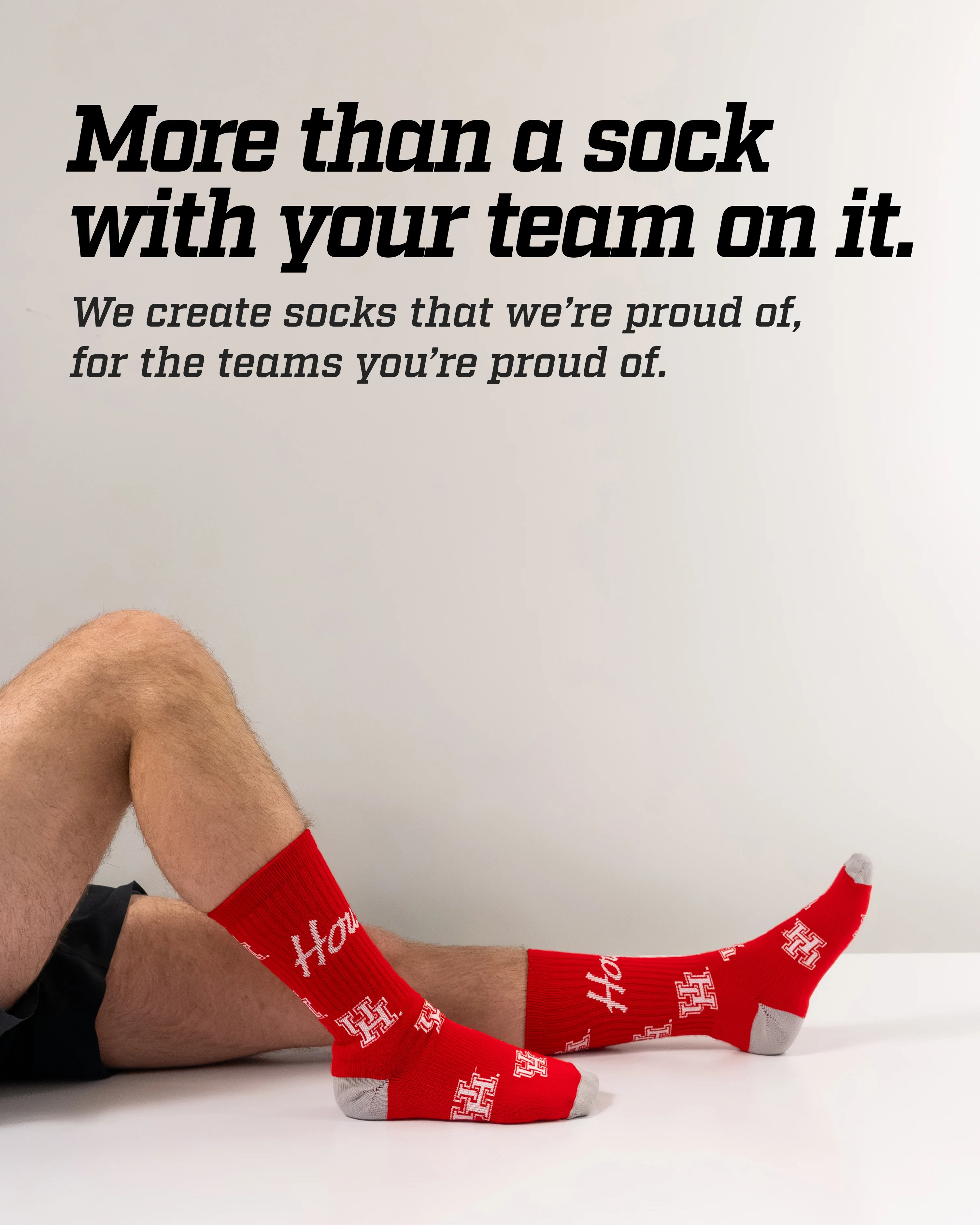 Houston Cougars Mayhem Crew Socks - Image 3