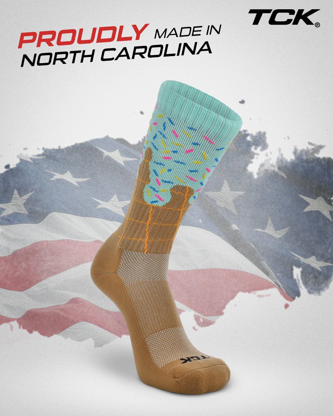 Icy Mint Freeze Ice Cream Cone Crew Socks - Image 3