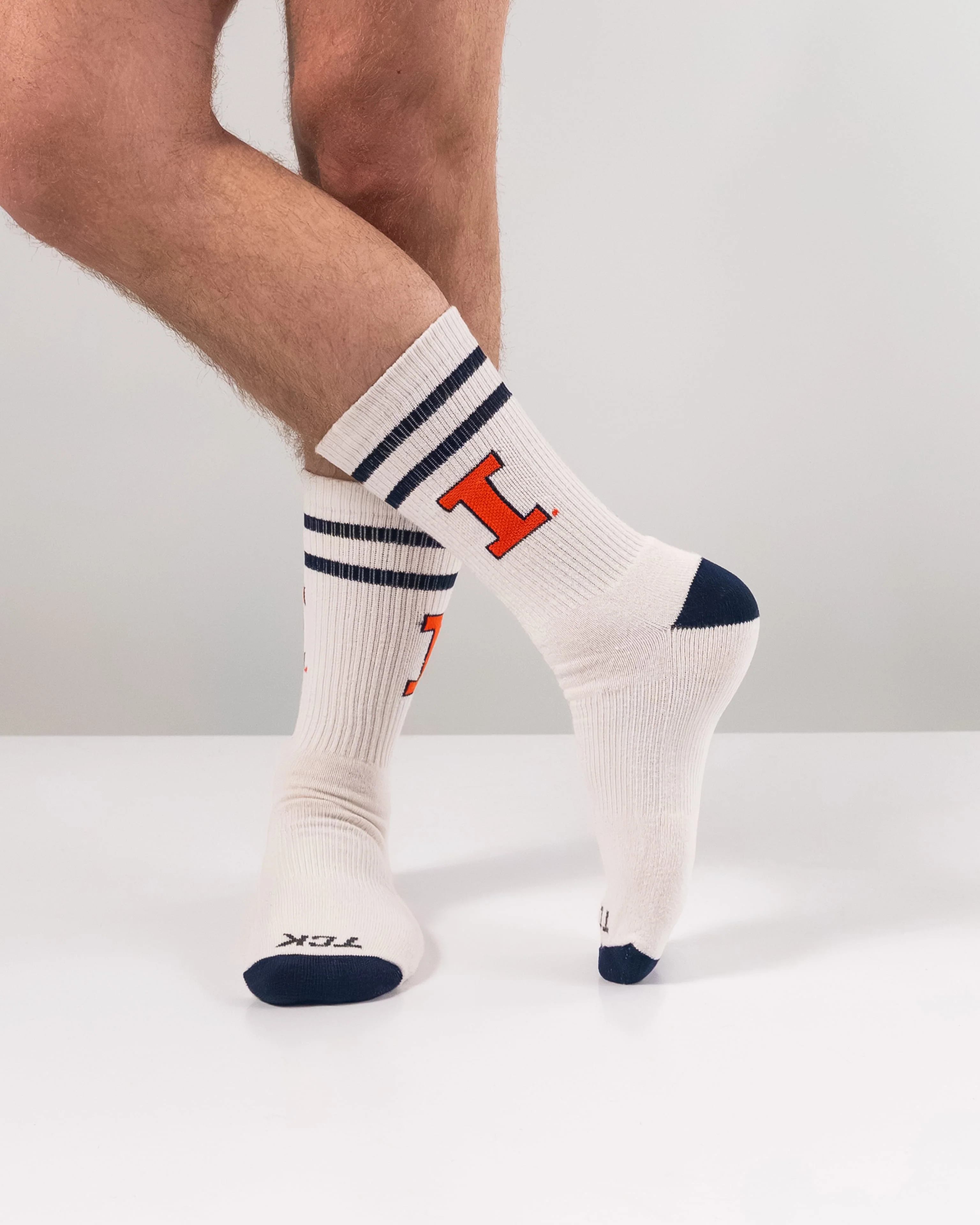 Illinois Fighting Illini Socks NCAA Socks For Men and Womens Soft Cotton Sock - Image 3