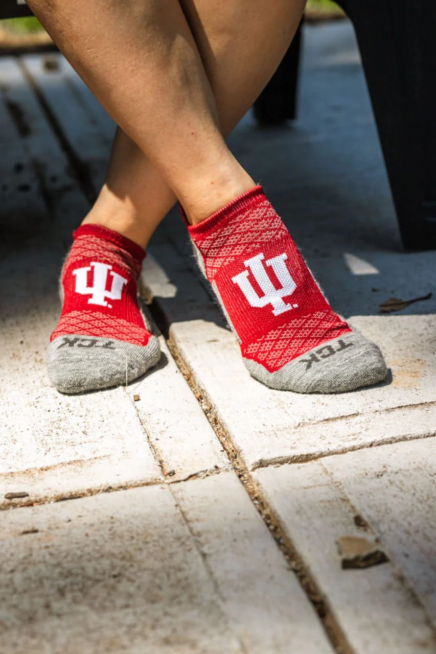 Indiana Hoosiers No Show Tour Socks - Image 6