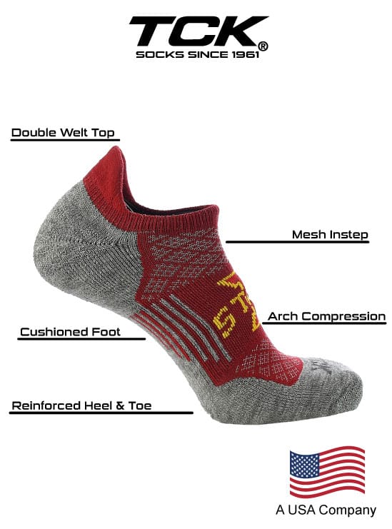 Iowa State Cylcones No Show Tour Socks - Image 3