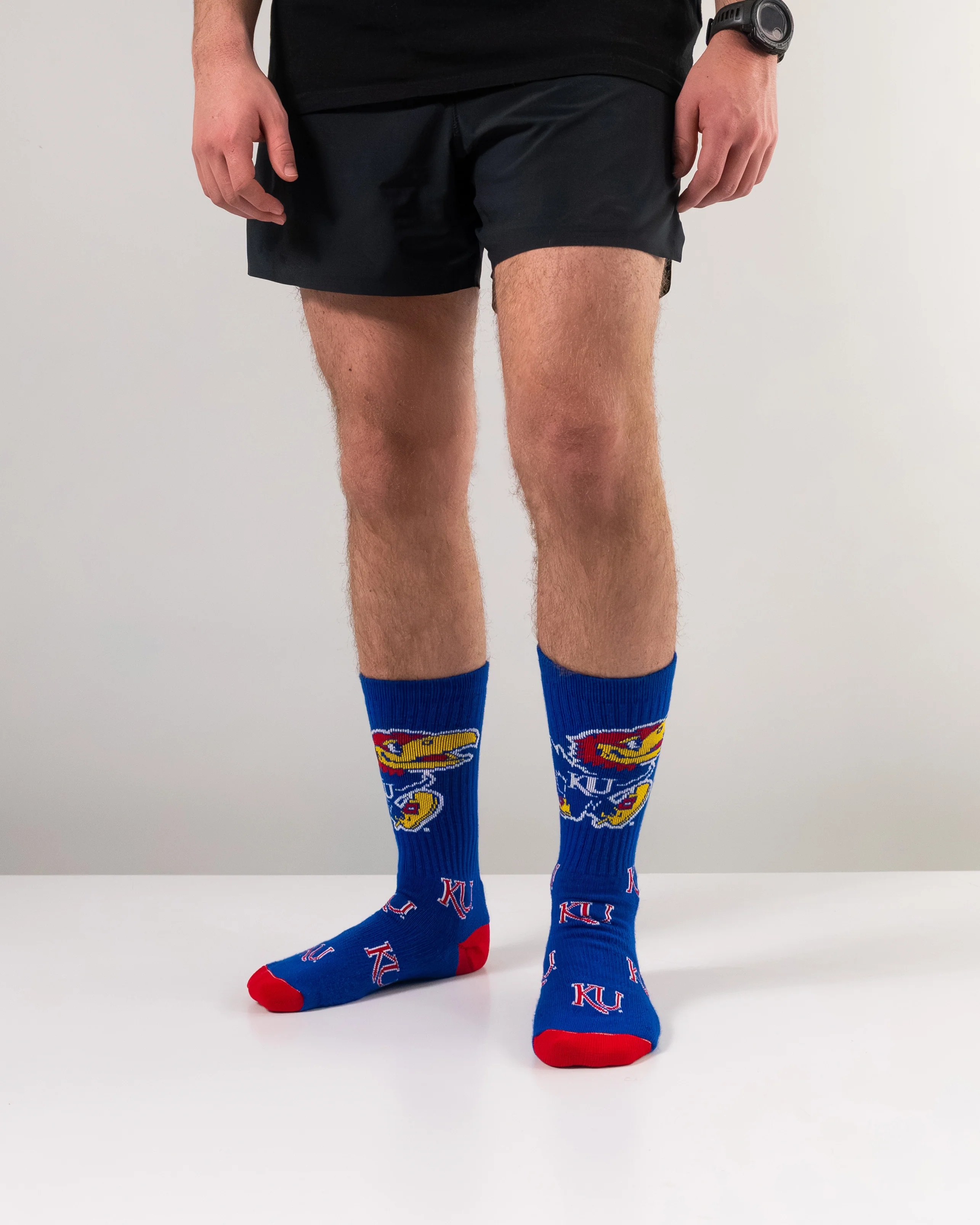 Kansas Jayhawks Mayhem Crew Socks - Image 5