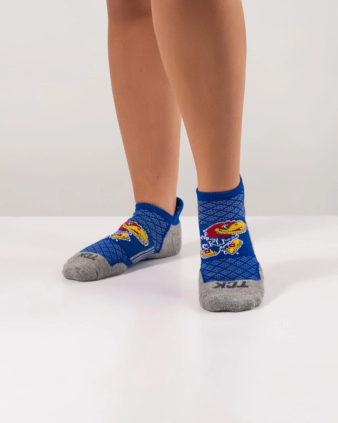 Kansas Jayhawks No Show Tour Socks - Image 4
