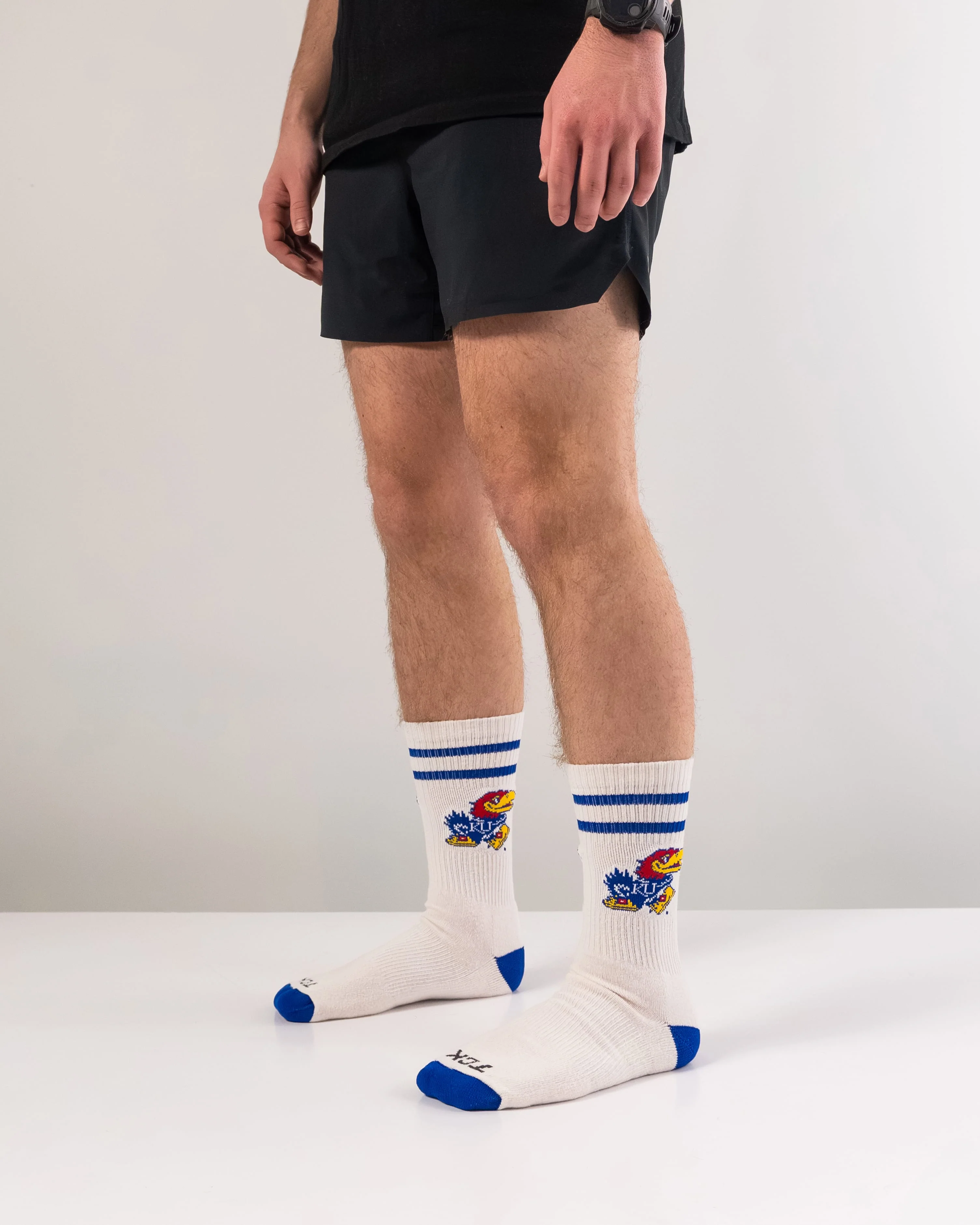 Kansas Jayhawks Socks NCAA Socks For Men and Womens Soft Cotton Sock - Image 5