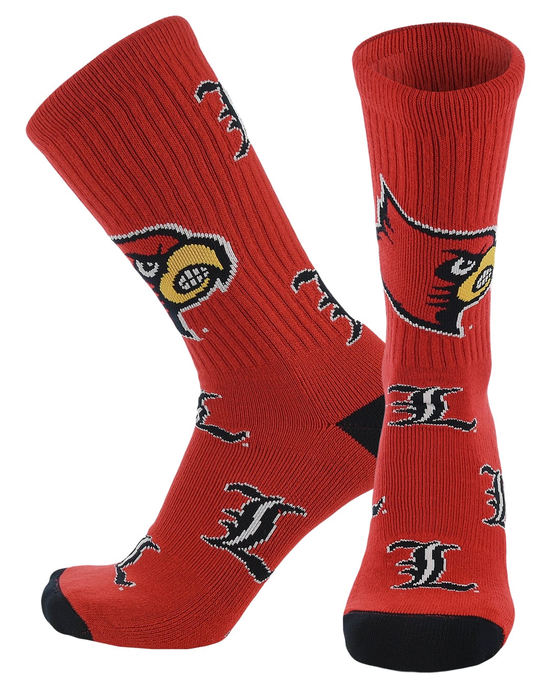 Louisville Cardinals Mayhem Crew Socks