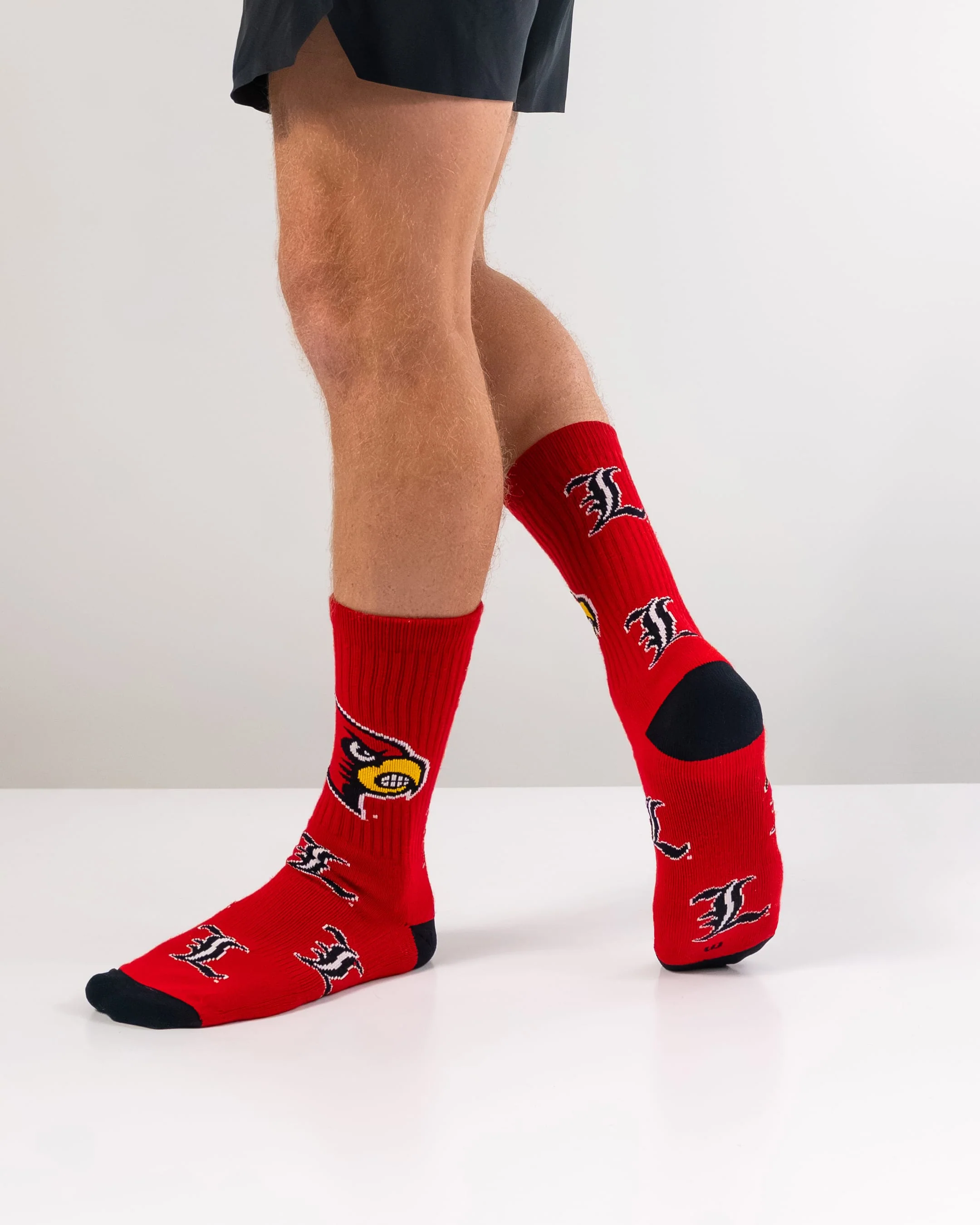 Louisville Cardinals Mayhem Crew Socks - Image 5
