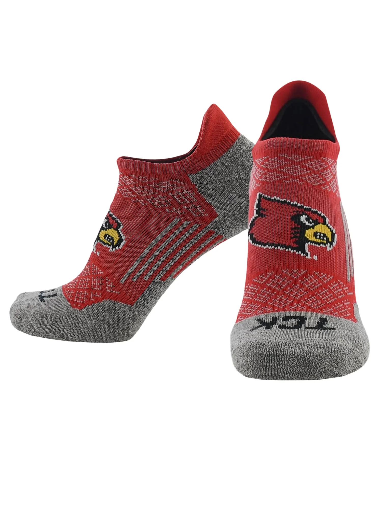 Louisville Cardinals No Show Tour Socks