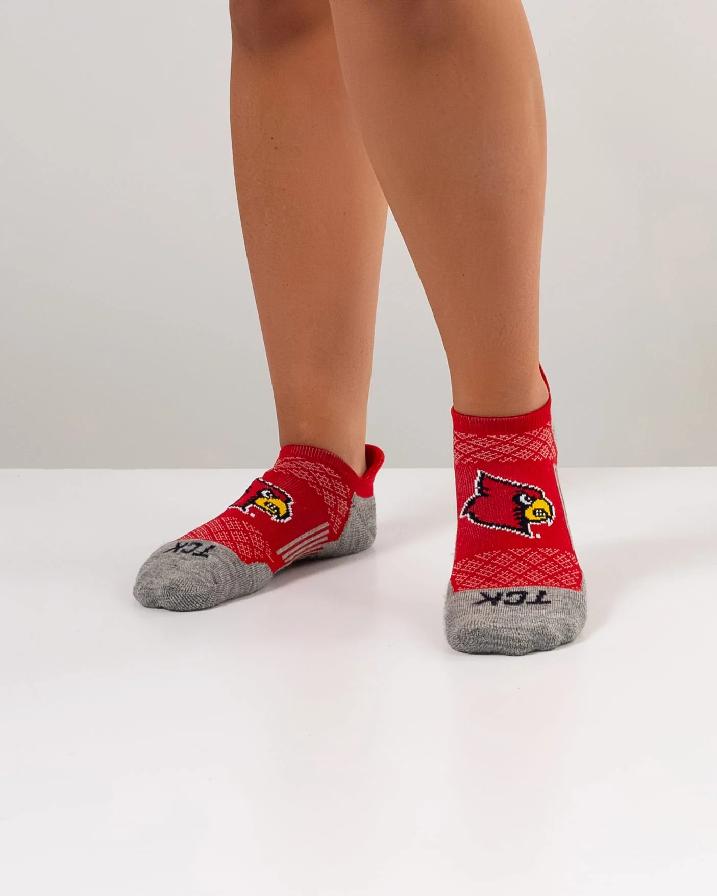 Louisville Cardinals No Show Tour Socks - Image 4