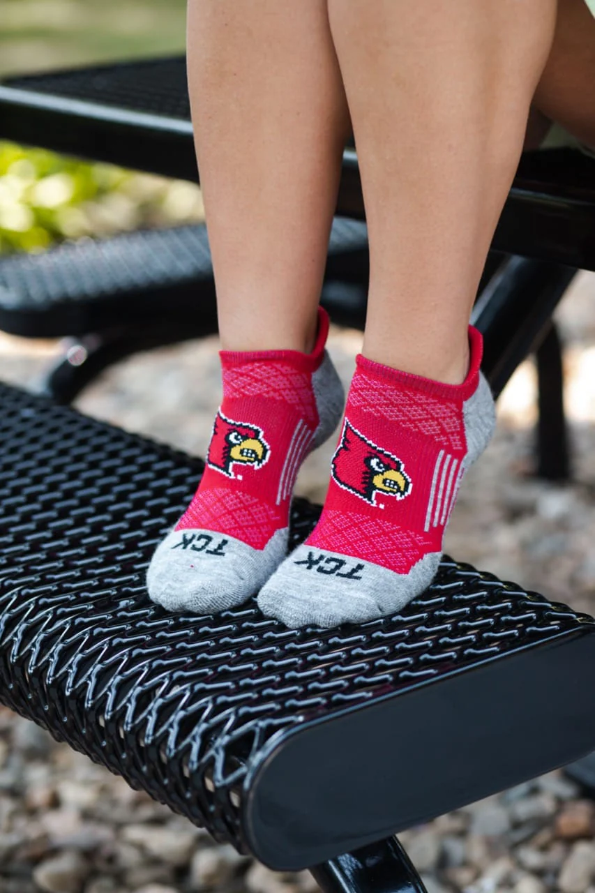 Louisville Cardinals No Show Tour Socks - Image 6