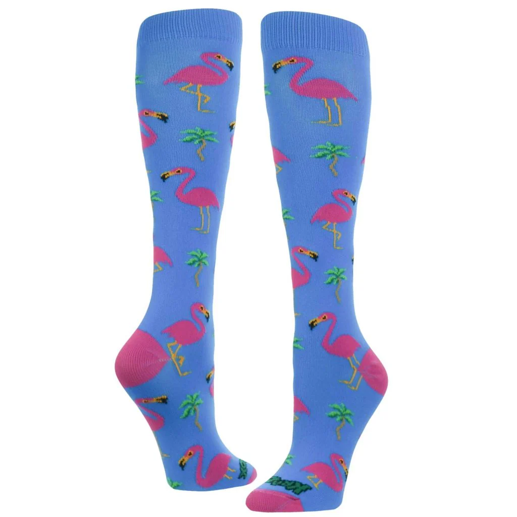 Made in USA Krazisox Flamingo Socks - TCK Crazy Sports Team Socks - Image 3