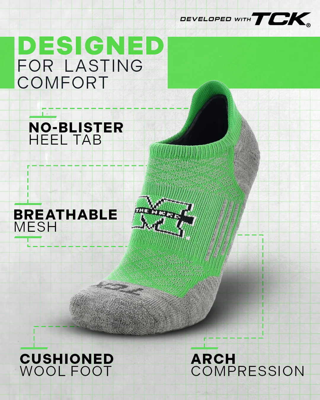 Marshall Thundering Herd No Show Tour Socks - Image 2