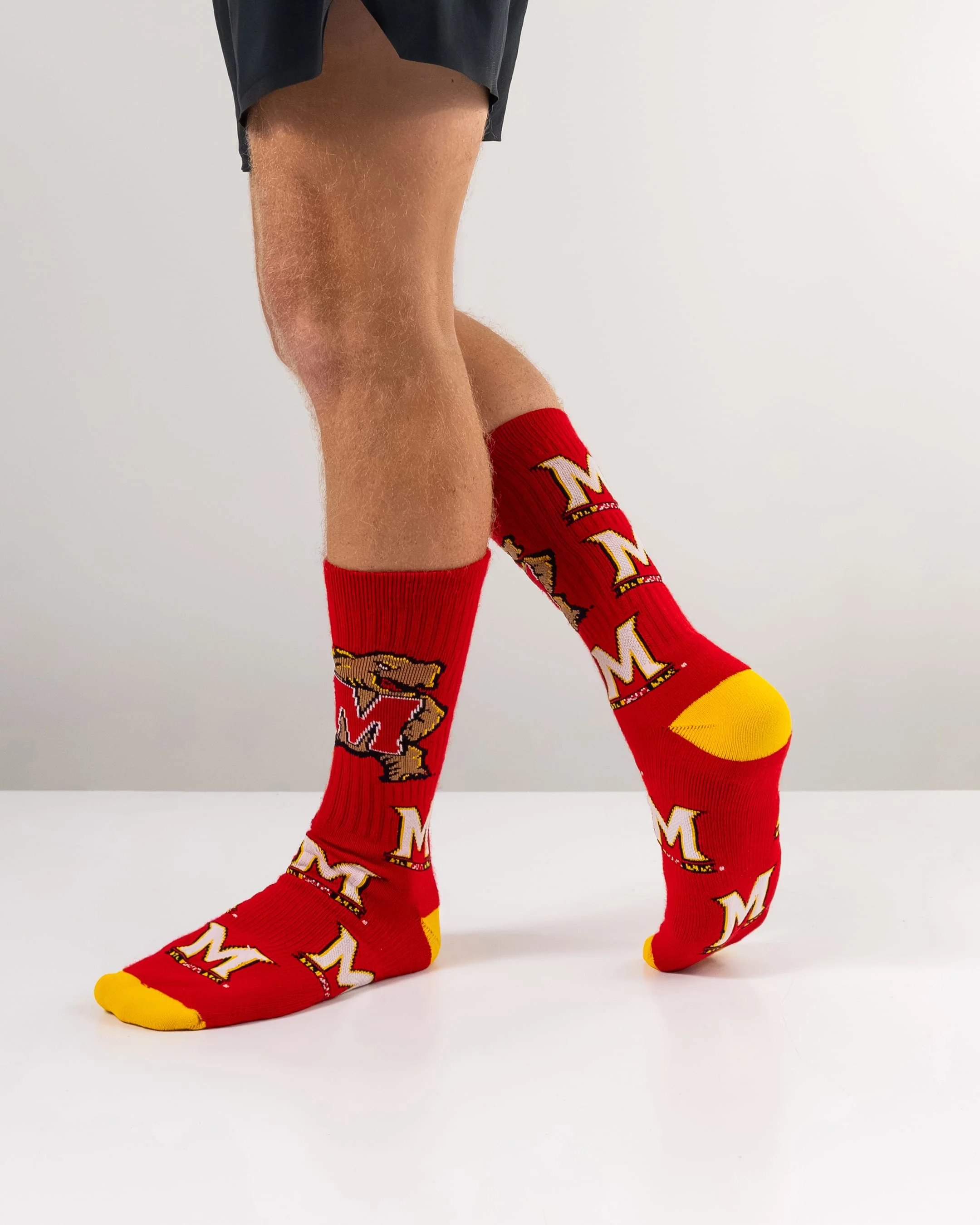 Maryland Terrapins Mayhem Crew Socks - Image 5
