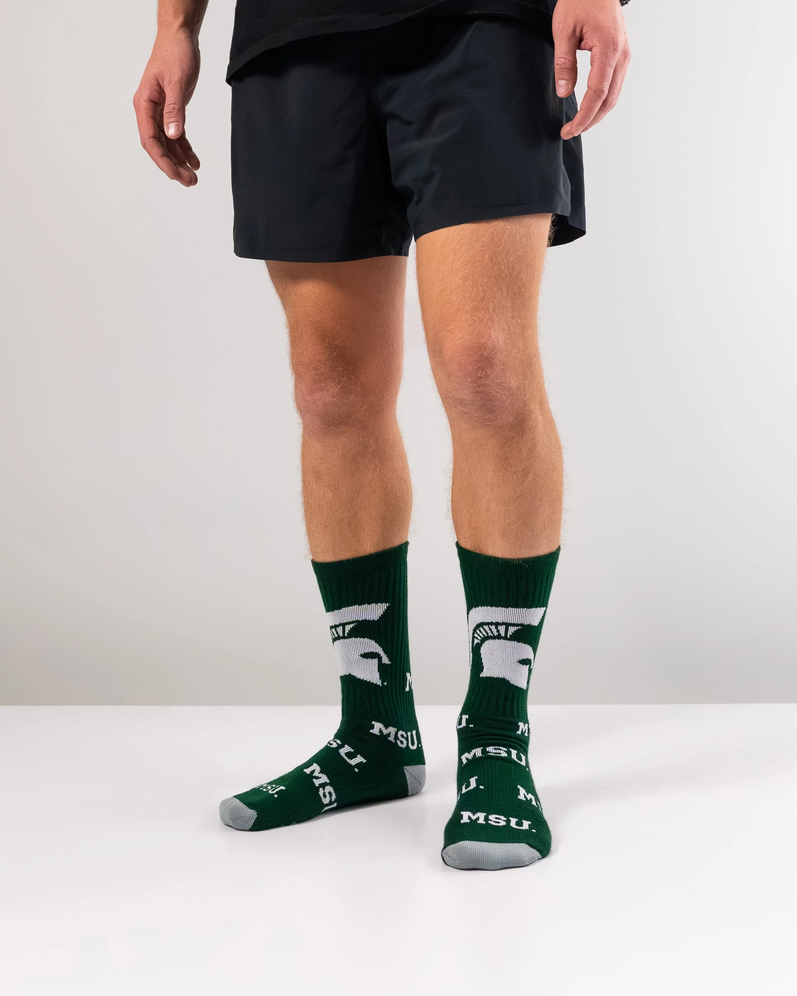 Michigan State Spartans Mayhem Crew Socks - Image 4