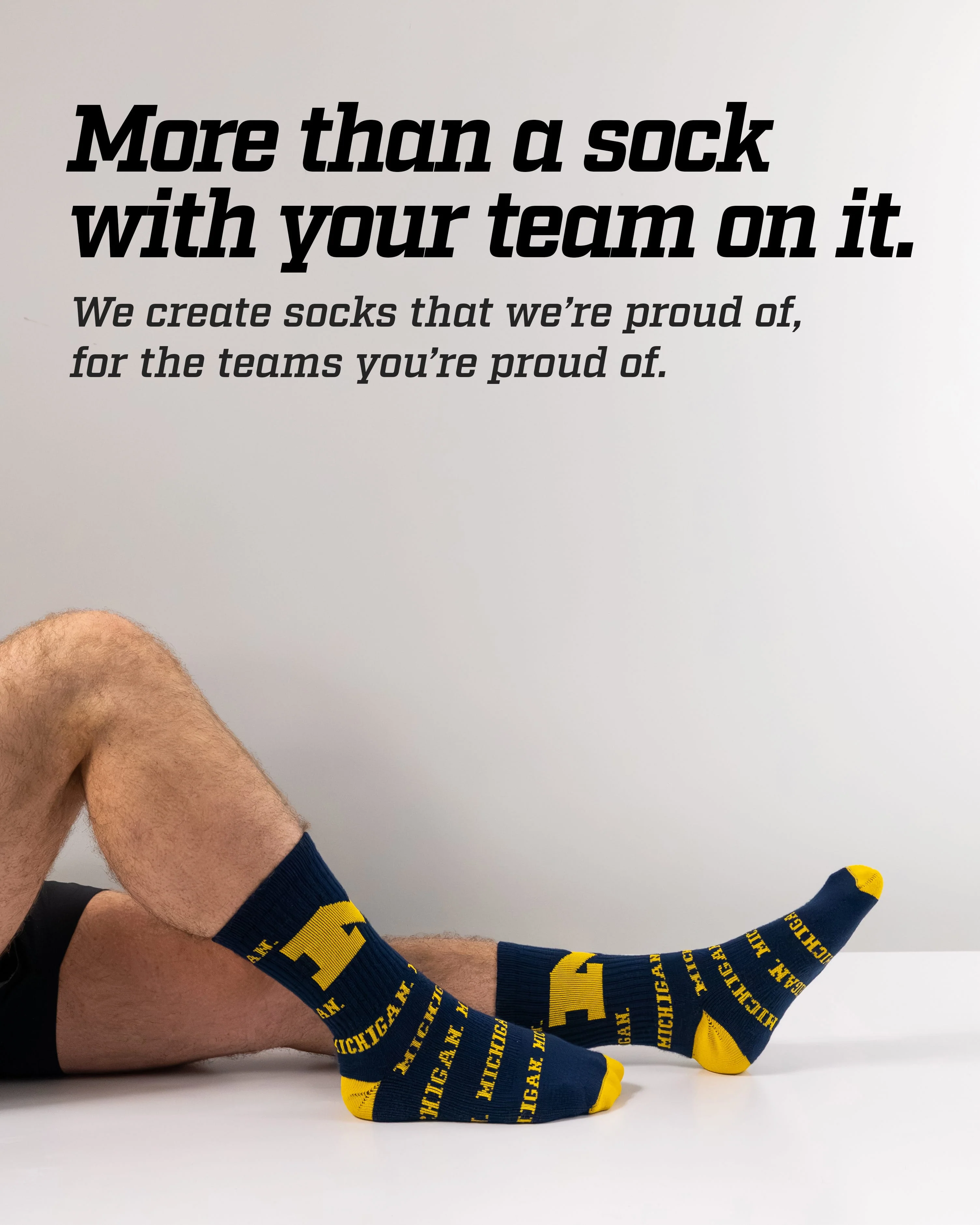 Michigan Wolverines Mayhem Crew Socks - Image 3