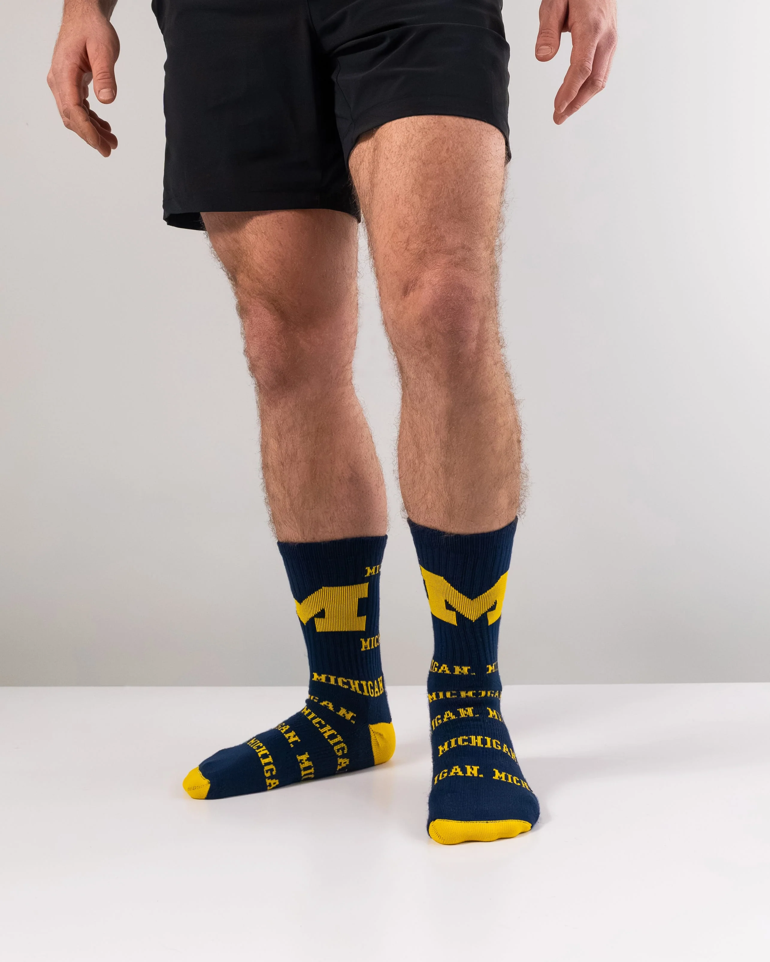Michigan Wolverines Mayhem Crew Socks - Image 4