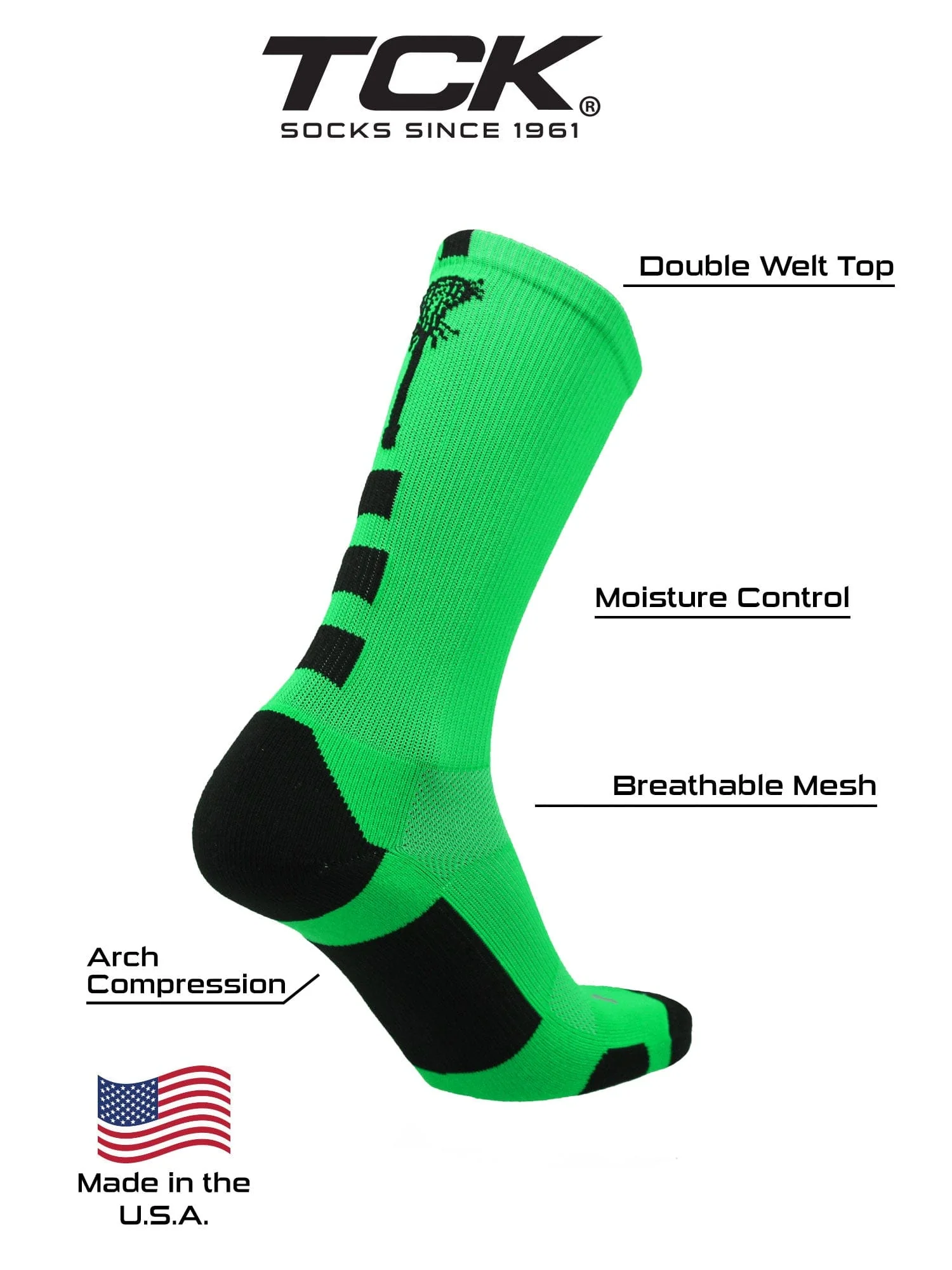 Lacrosse Socks Midline Logo Crew - Image 3