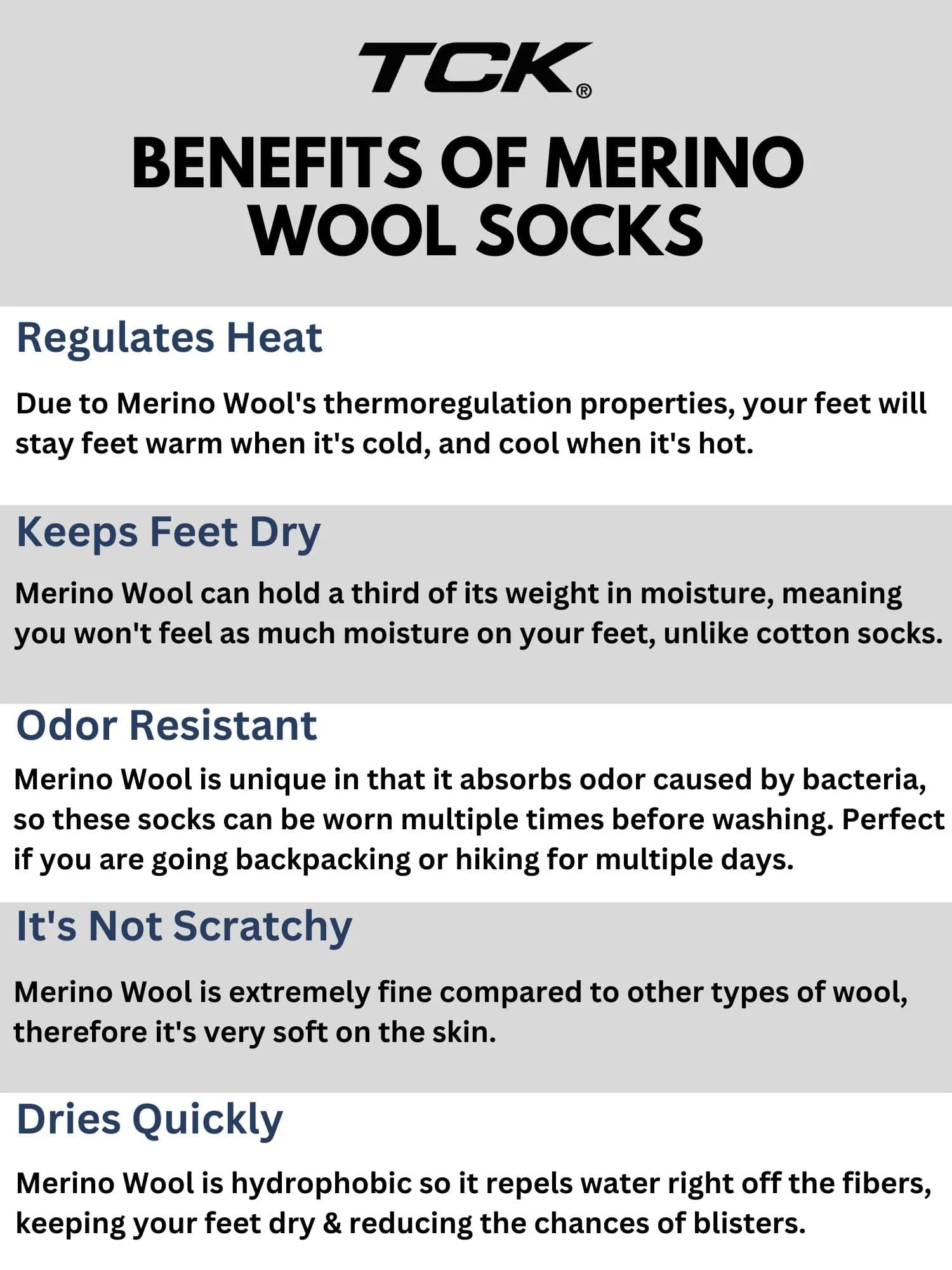 Striped Merino Wool Hiking Socks For Men & Women - Image 6