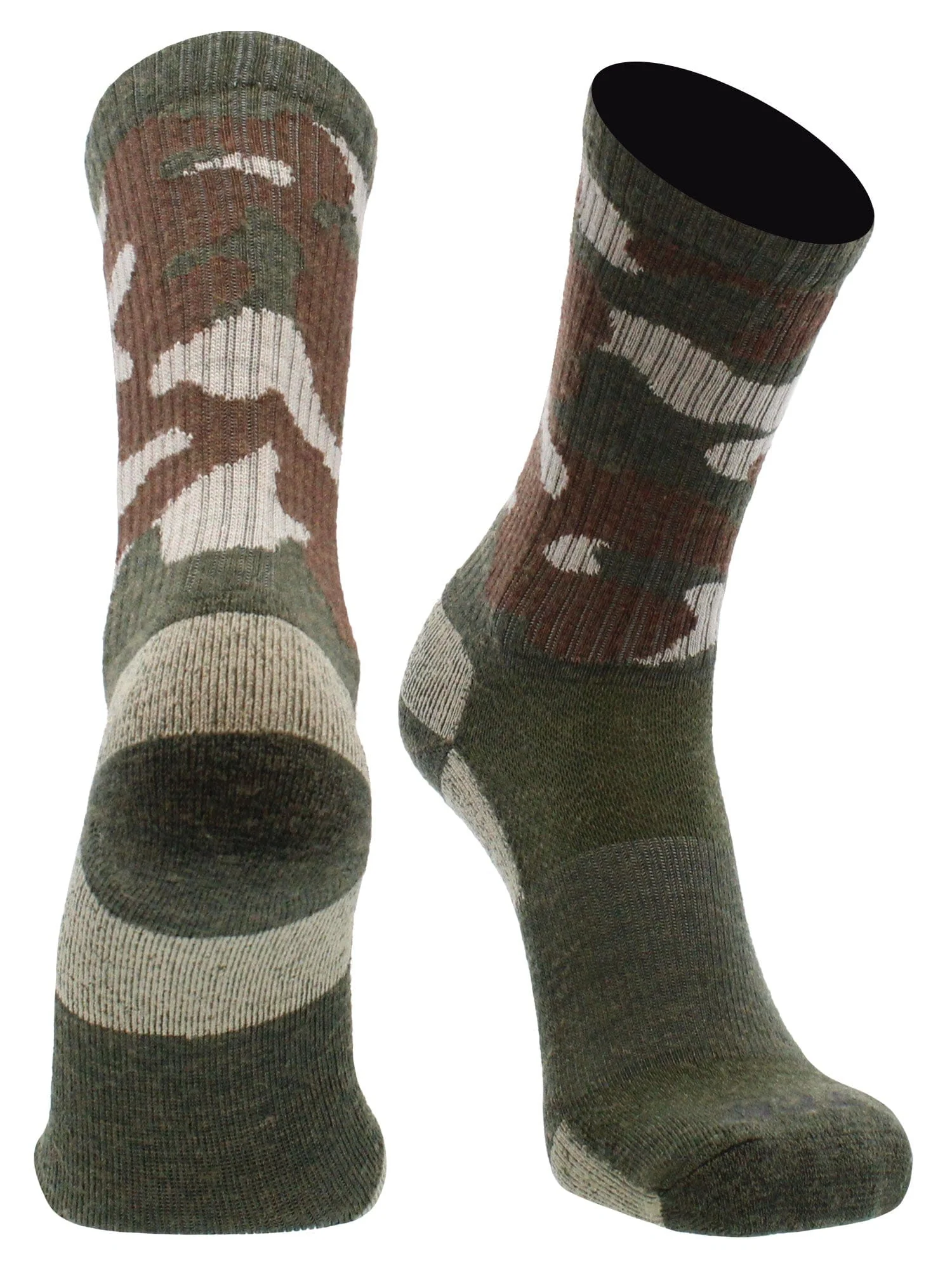 Camo Merino Wool Hiking Socks For Men & Women - Image 8