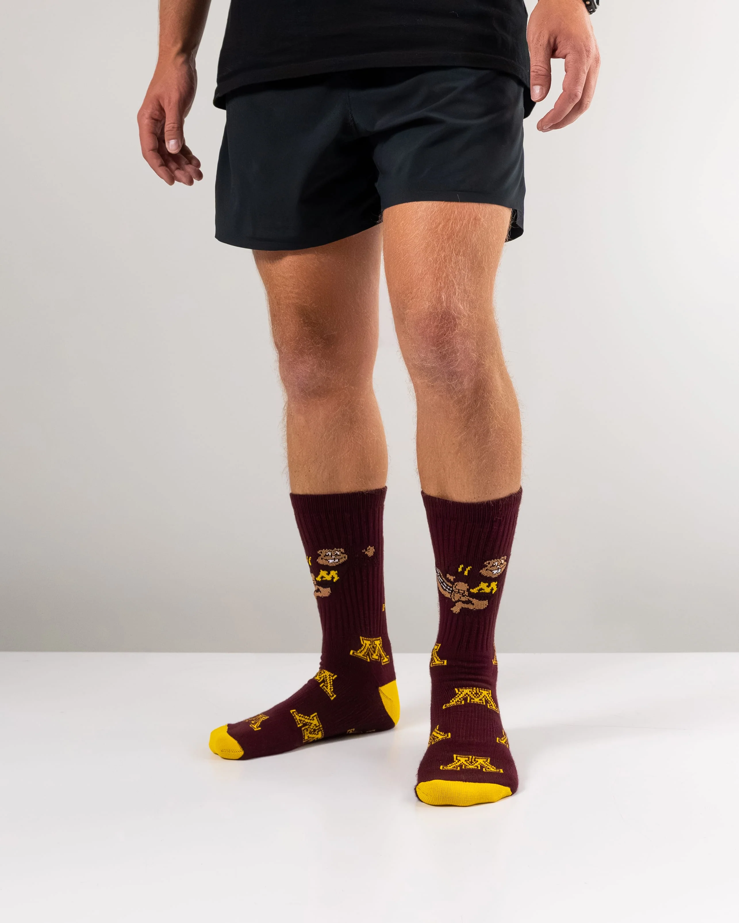 Minnesota Golden Gophers Mayhem Crew Socks - Image 3