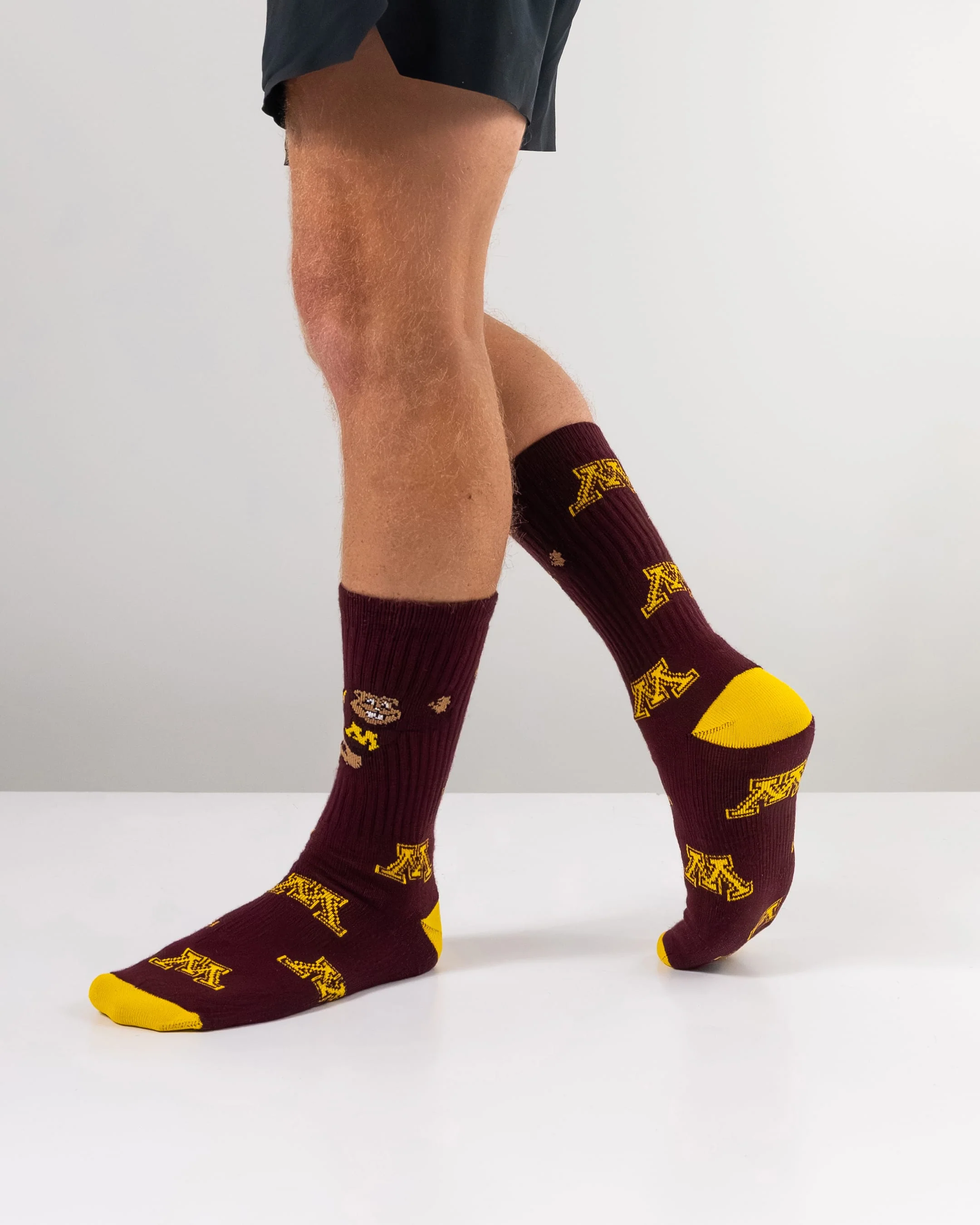 Minnesota Golden Gophers Mayhem Crew Socks - Image 4